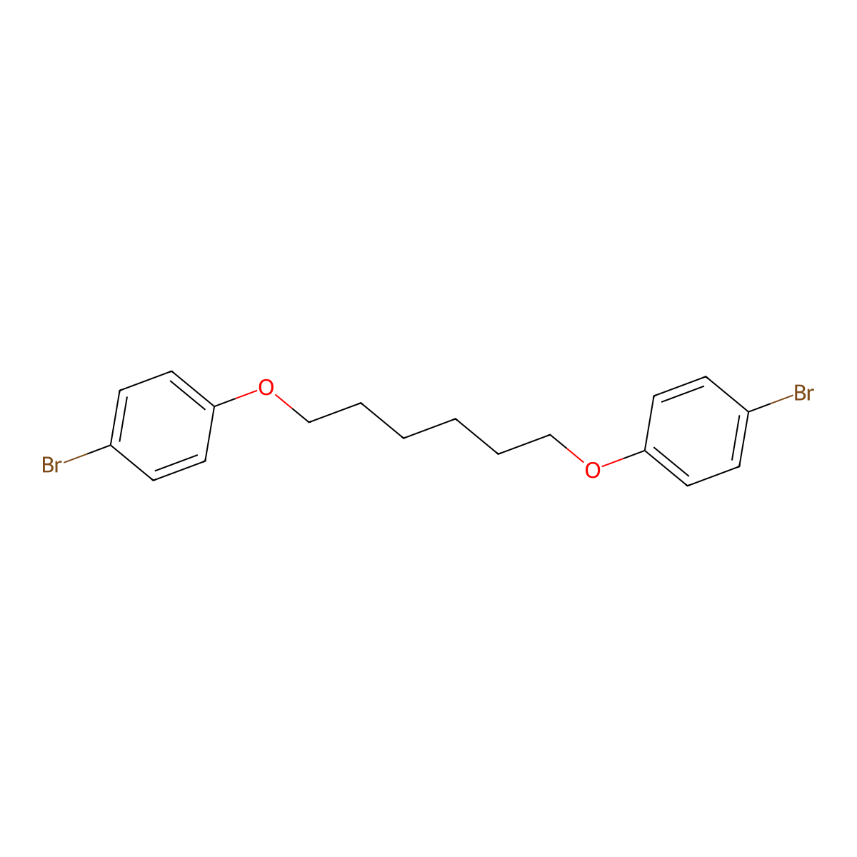 1,6-Di-(4-bromophenoxy)hexane molecular structure, CAS 6943-11-9