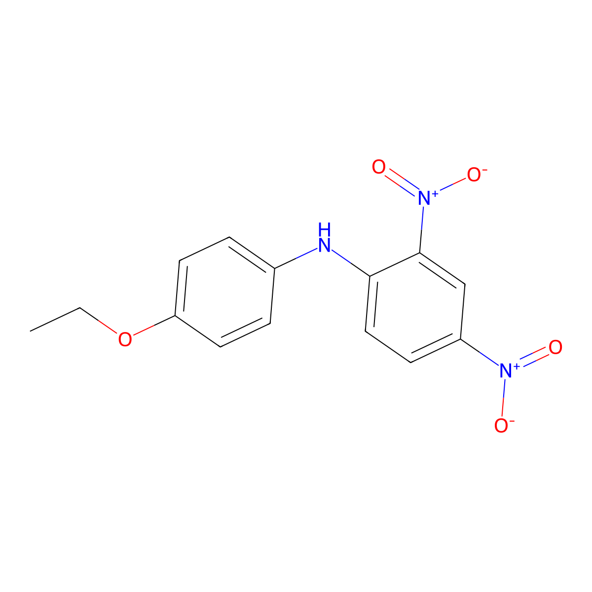 N-(4-Ethoxyphenyl)-2,4-dinitroaniline molecular structure, CAS 6943-24-4