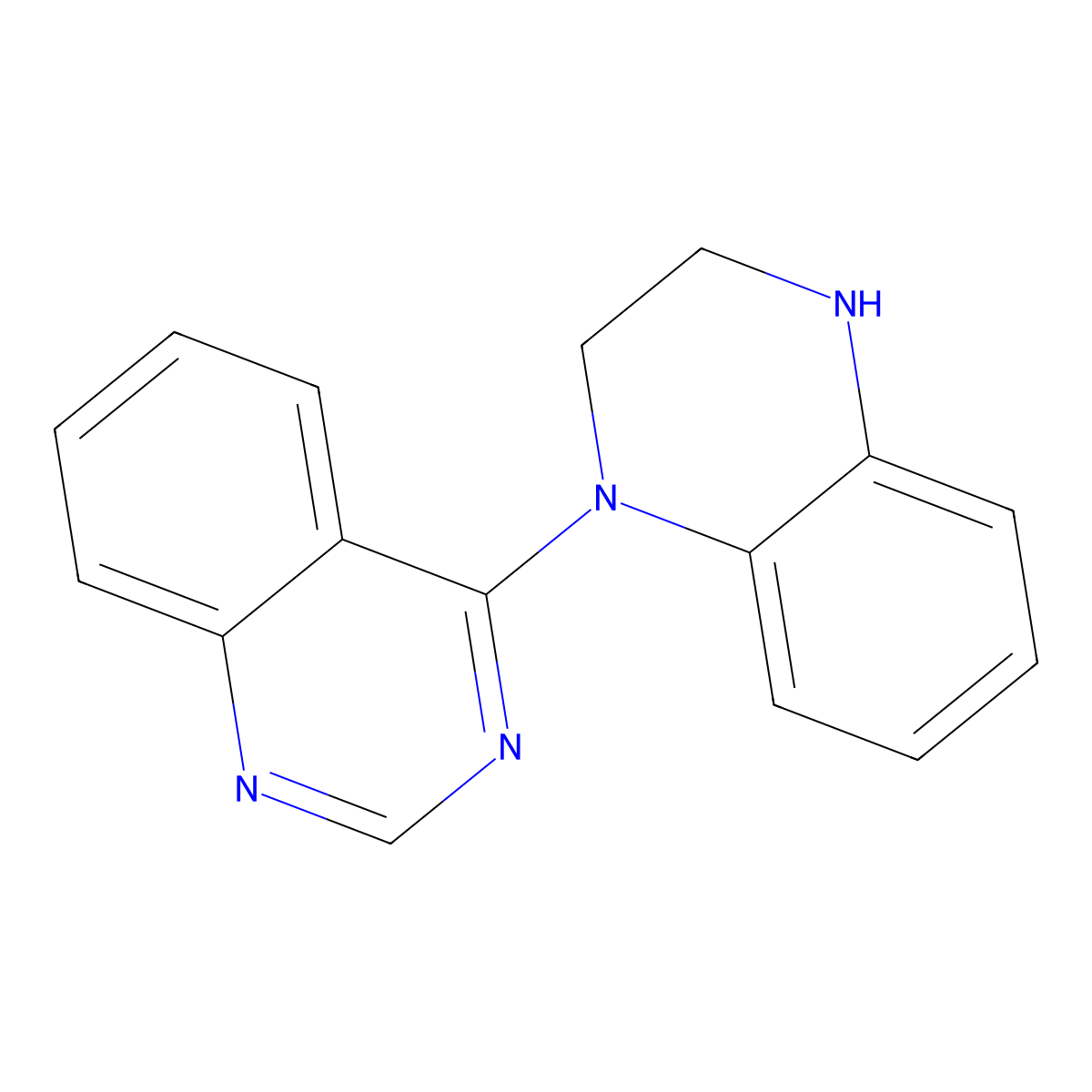 4-(3,4-dihydro-2H-quinoxalin-1-yl)quinazoline molecular structure, CAS 6943-26-6