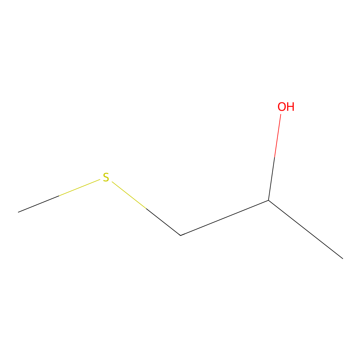 2-Propanol, 1-(methylthio)- molecular structure, CAS 6943-87-9