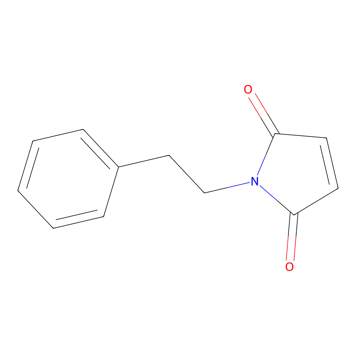 Maleimide, N-phenethyl- molecular structure, CAS 6943-90-4
