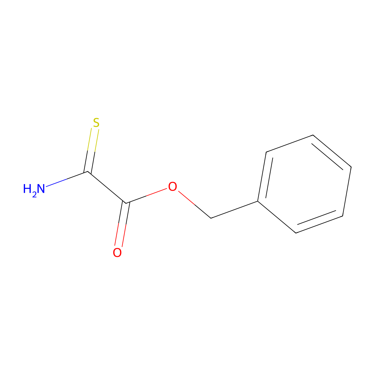 Benzyl 2-amino-2-thioxoacetate molecular structure, CAS 69433-18-7