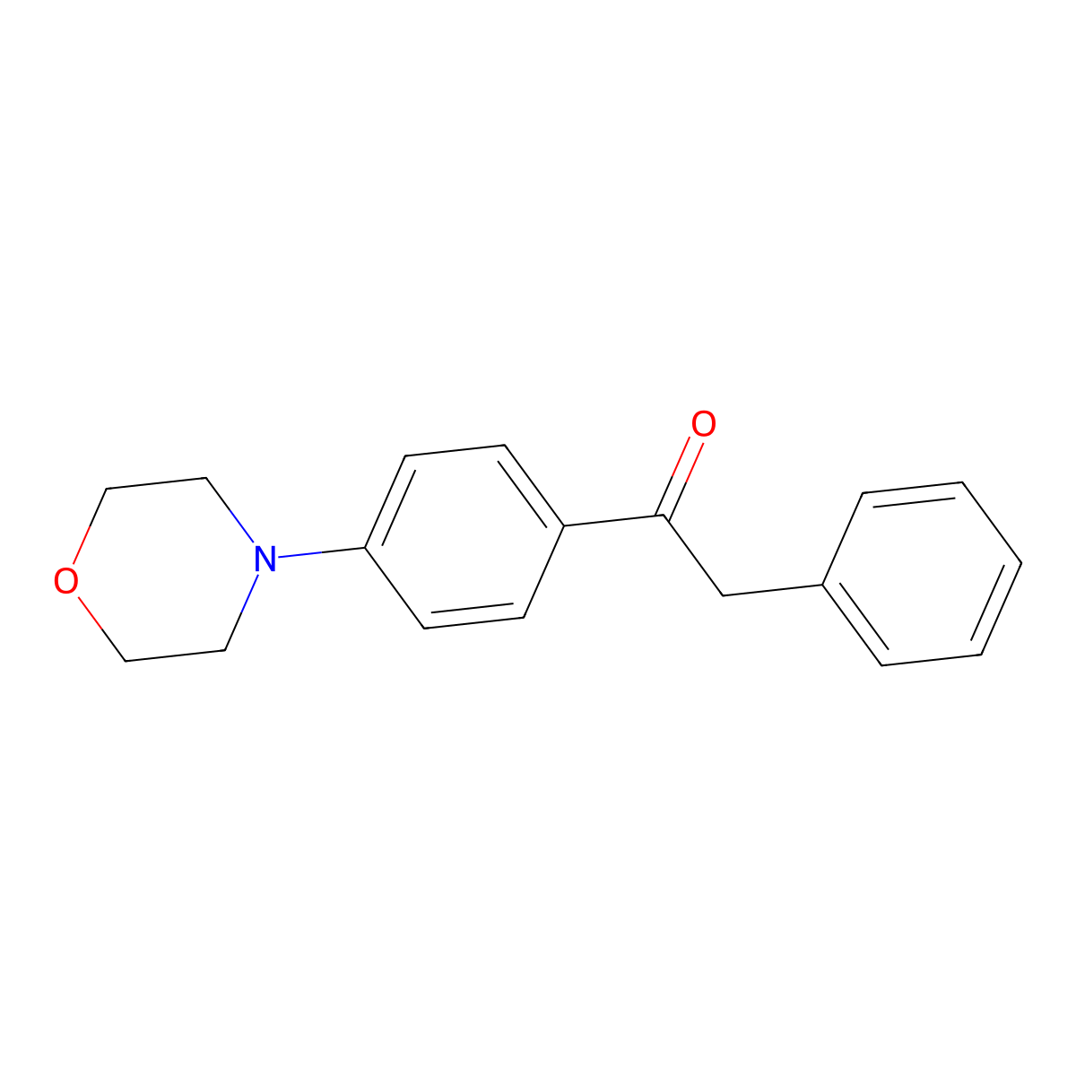 1-[4-(Morpholin-4-yl)phenyl]-2-phenylethanone molecular structure, CAS 69433-27-8