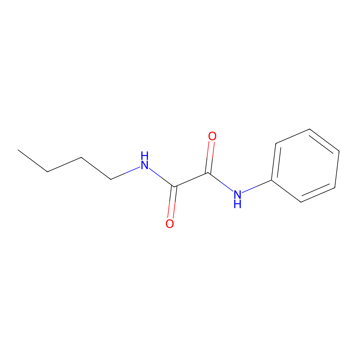 N-butyl-N'-phenylethanediamide molecular structure, CAS 69433-43-8