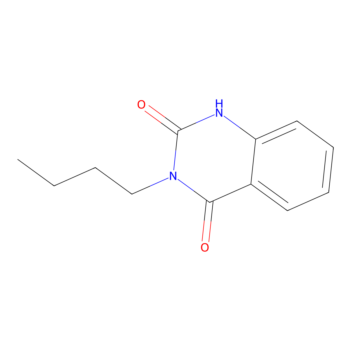 3-Butyl-2-hydroxyquinazolin-4(3h)-one molecular structure, CAS 6944-59-8