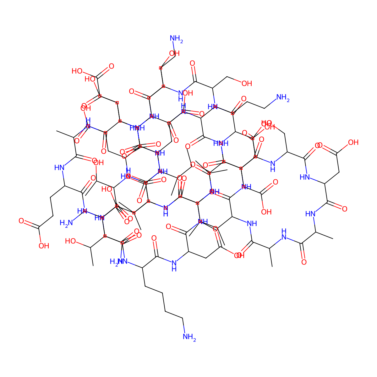 Ac-DL-Ser-DL-Asp-DL-Ala-DL-Ala-DL-Val-DL-Asp-DL-xiThr-DL-Ser-DL-Ser-DL-Glu-DL-xiIle-DL-xiThr-DL-xiThr-DL-Lys-DL-Asp-DL-Leu-DL-Lys-DL-Glu-DL-Lys-DL-Lys-DL-Glu-DL-Val-DL-Val-DL-Glu-DL-Glu-DL-Ala-DL-Glu-DL-Asn-OH molecular structure, CAS 69440-99-9
