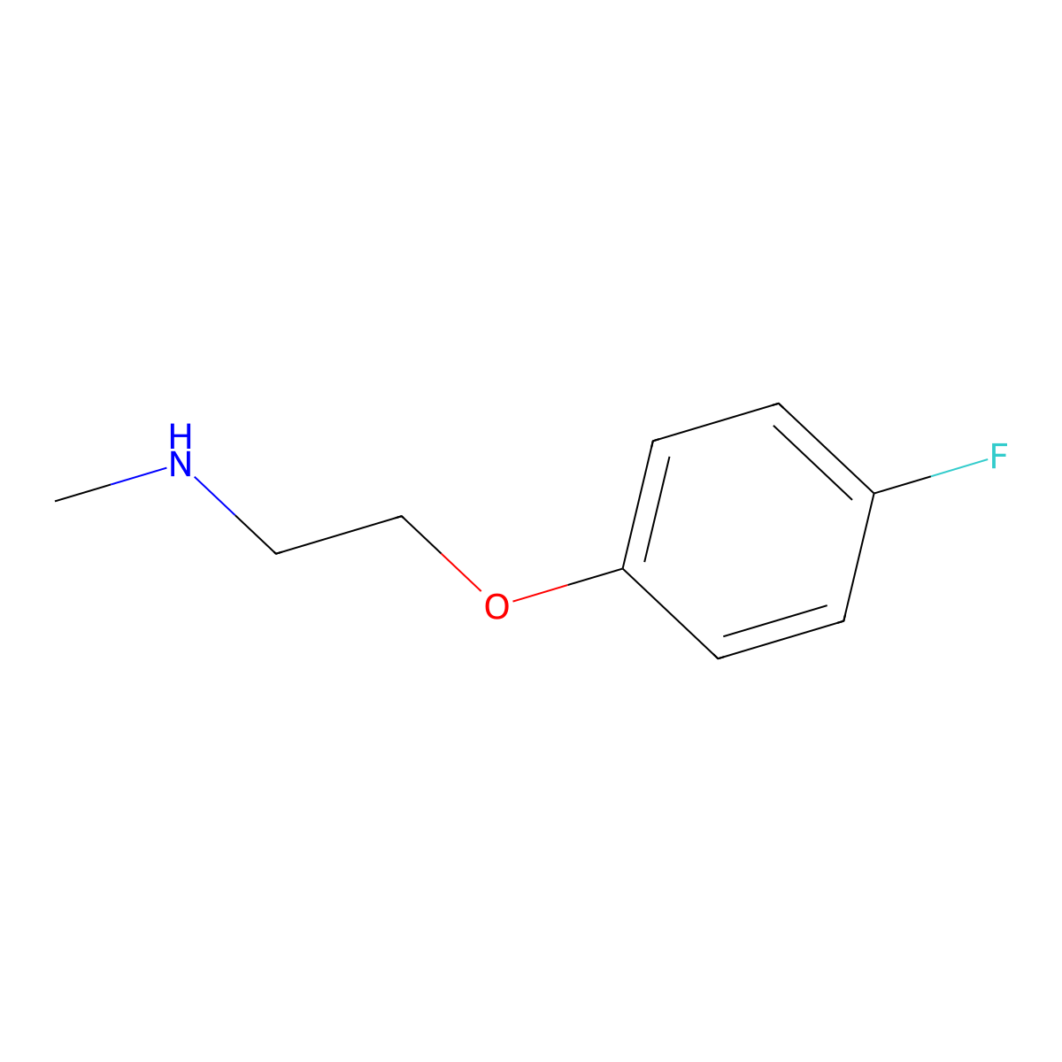 (2-(4-Fluorophenoxy)ethyl)(methyl)amine molecular structure, CAS 694431-80-6