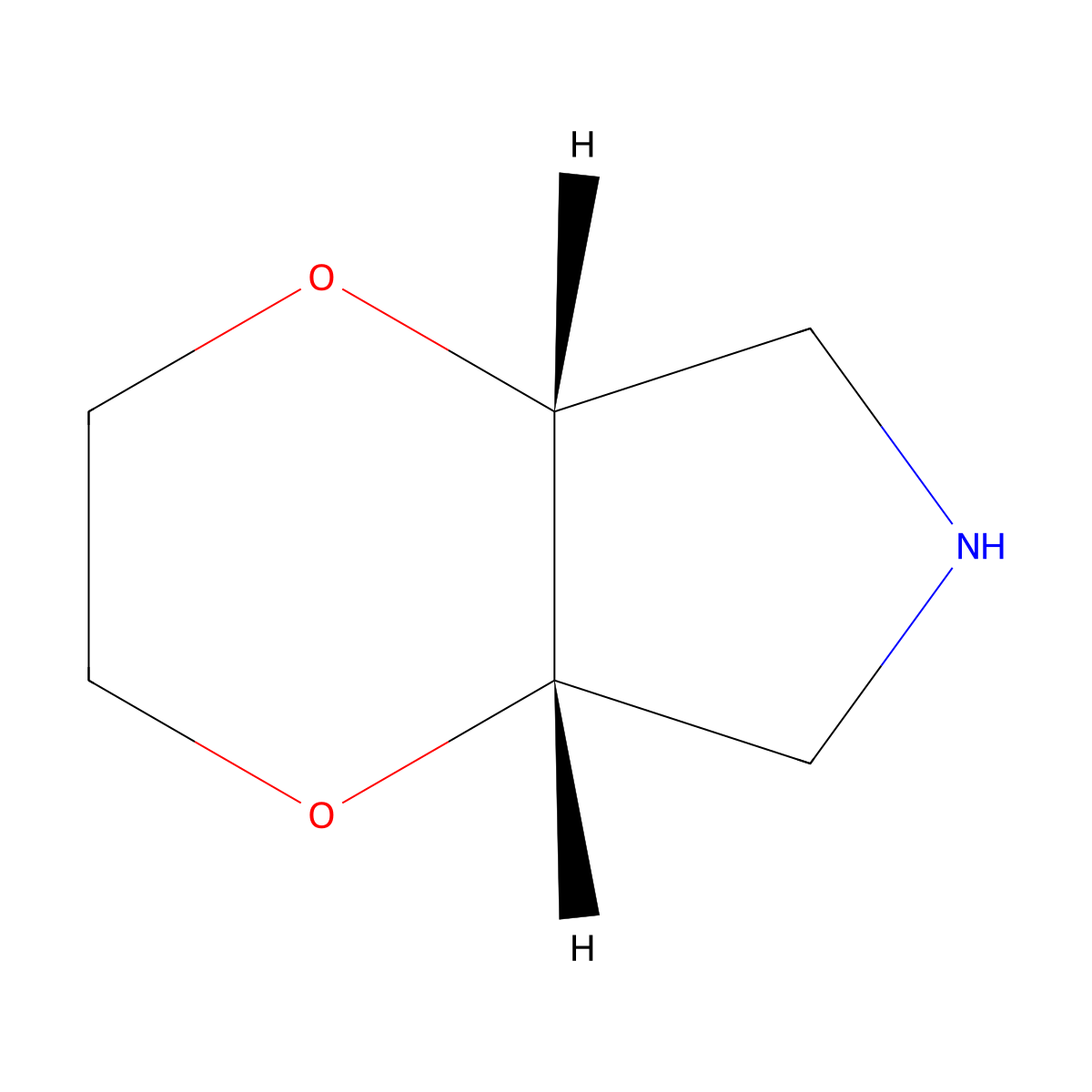 (4AR,7aS)-hexahydro-2H-[1,4]dioxino[2,3-c]pyrrole molecular structure, CAS 694439-02-6