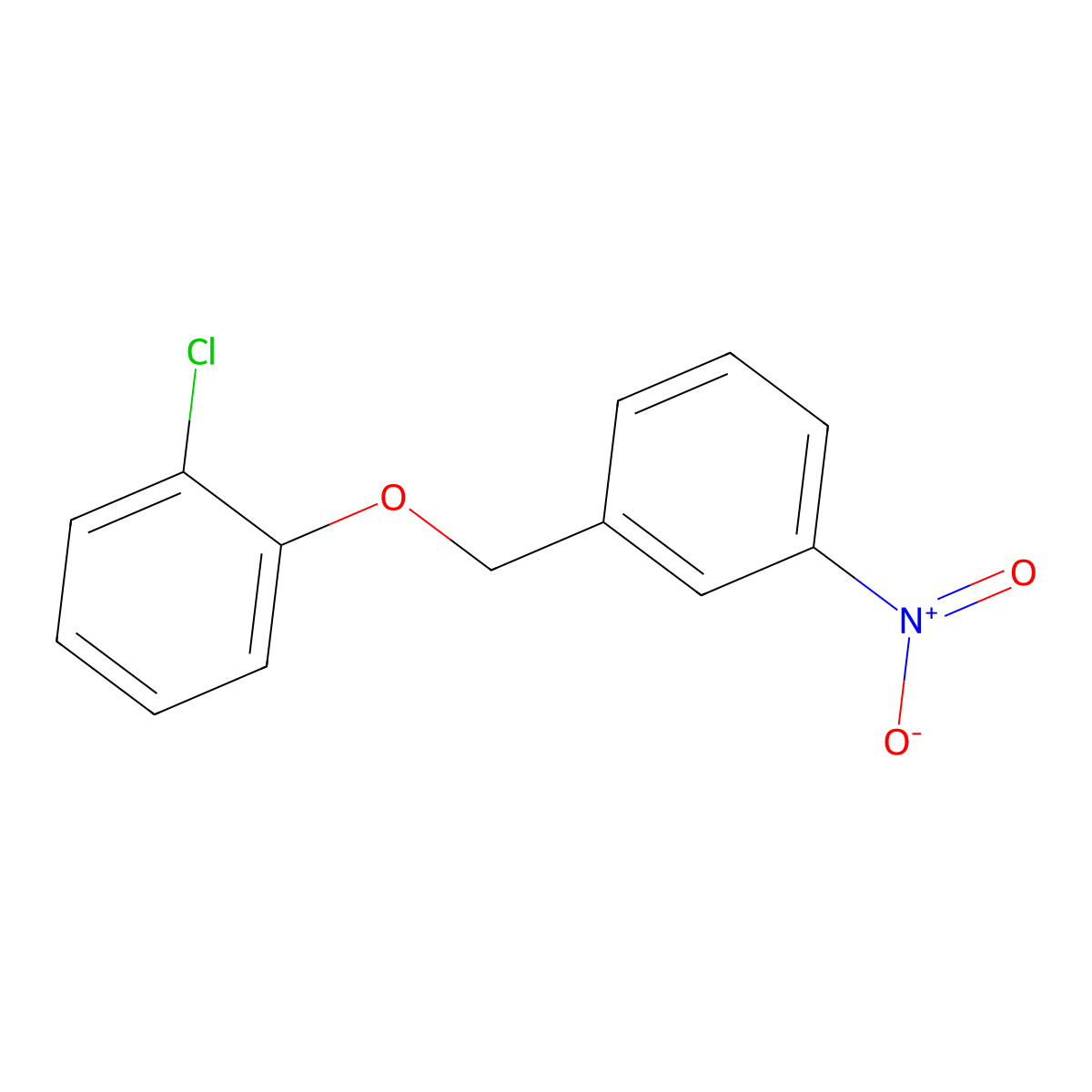 1-Chloro-2-((3-nitrobenzyl)oxy)benzene molecular structure, CAS 694442-84-7