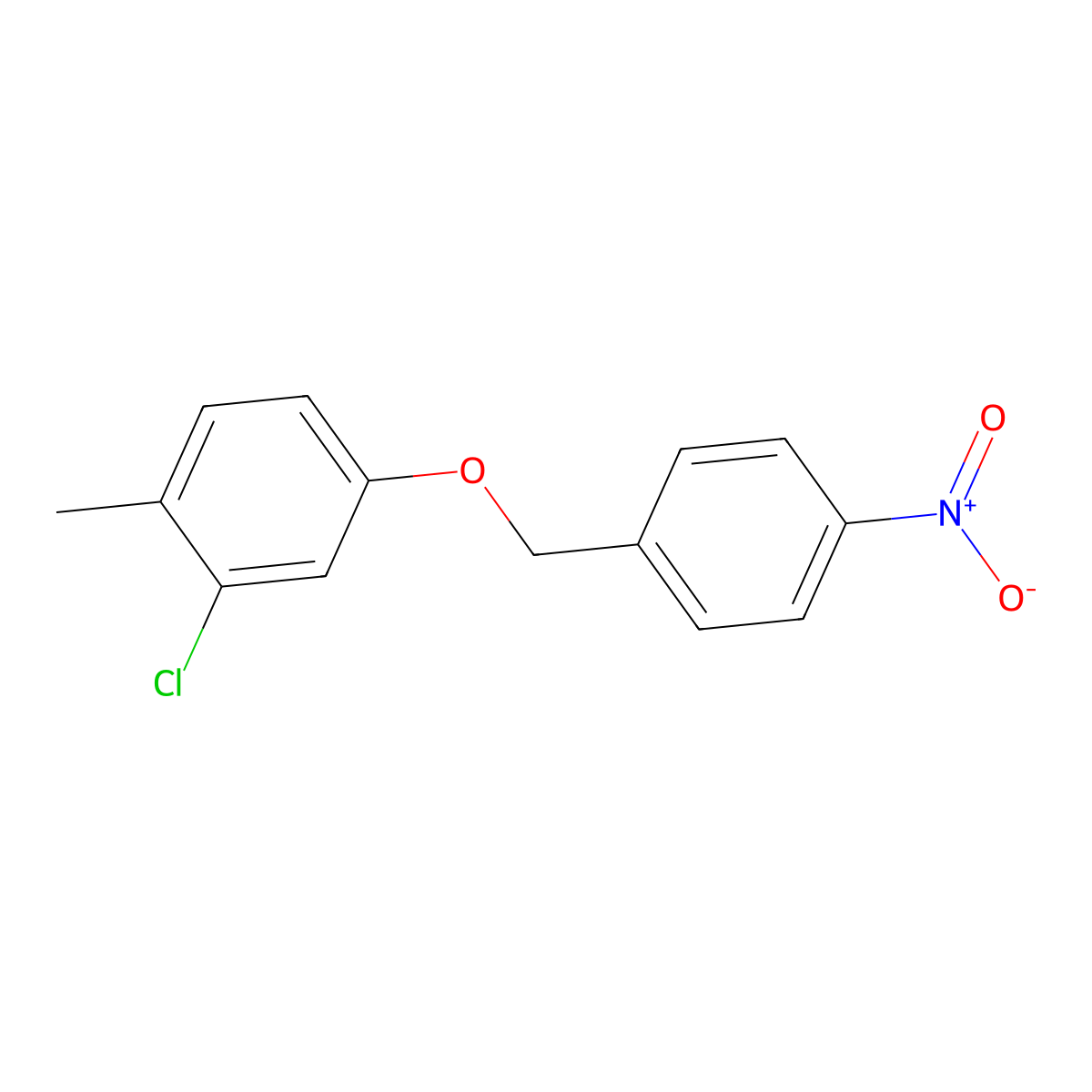 2-Chloro-1-methyl-4-[(4-nitrophenyl)methoxy]benzene molecular structure, CAS 694443-04-4