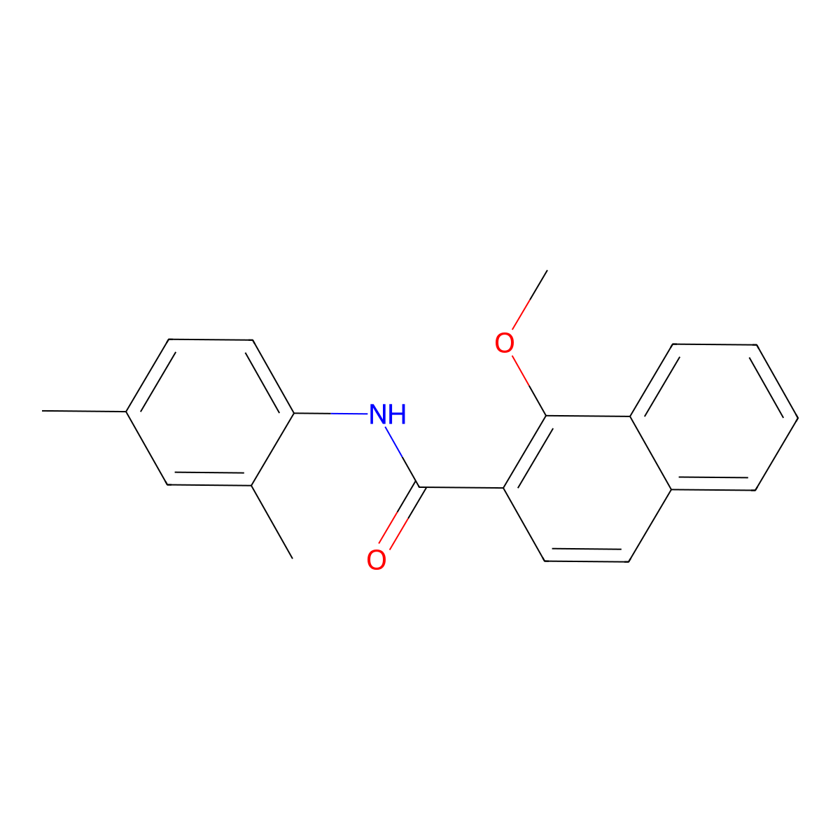 N-(2,4-dimethylphenyl)-1-methoxy-2-naphthamide molecular structure, CAS 694444-64-9
