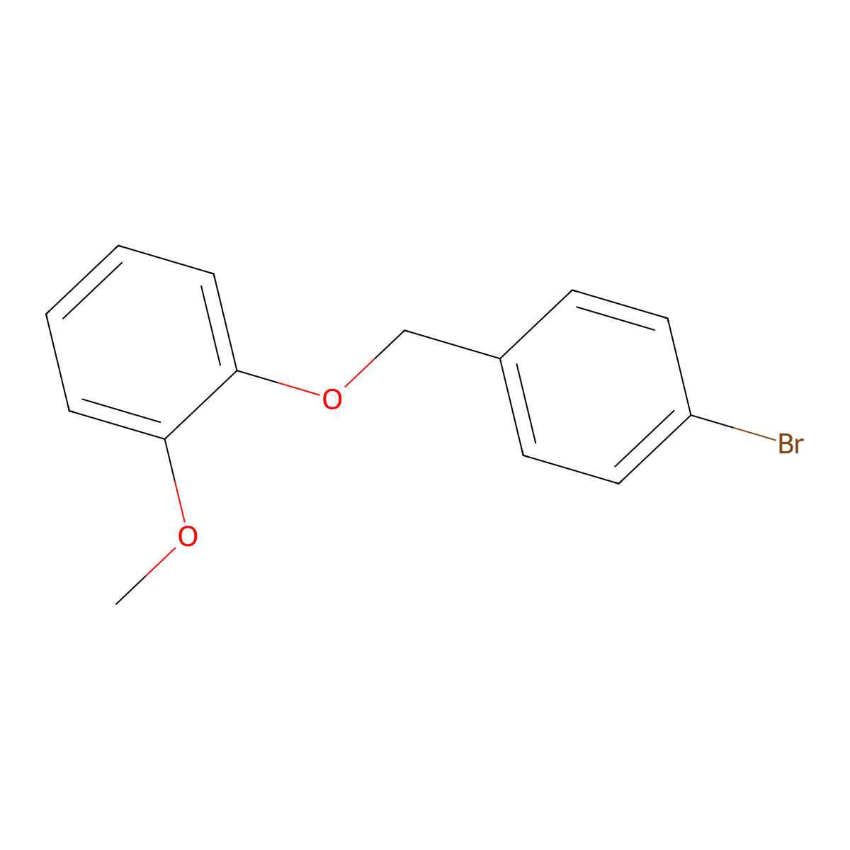 4-Bromobenzyl-(2-methoxyphenyl)ether molecular structure, CAS 694445-18-6