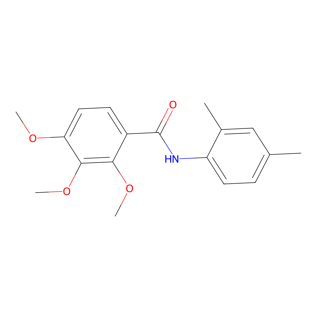 N-(2,4-dimethylphenyl)-2,3,4-trimethoxybenzamide molecular structure, CAS 694445-41-5