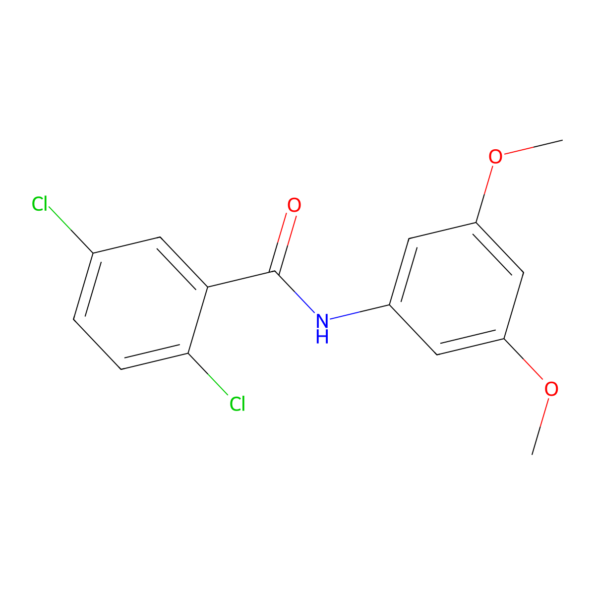 2,5-dichloro-N-(3,5-dimethoxyphenyl)benzamide molecular structure, CAS 694445-49-3