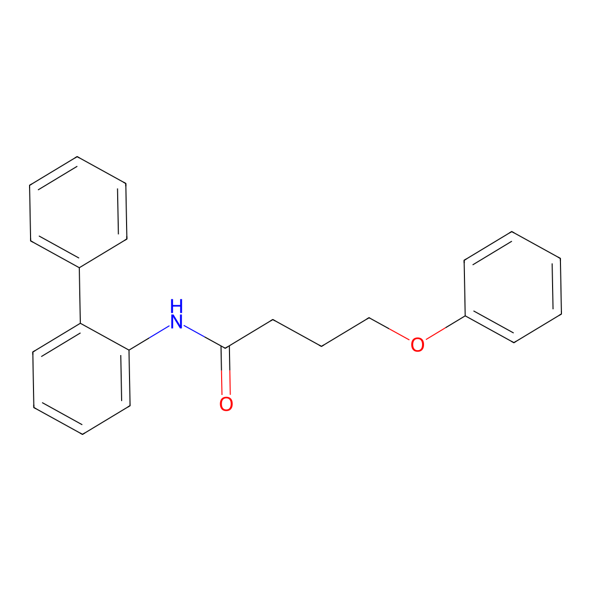 4-phenoxy-N-(2-phenylphenyl)butanamide molecular structure, CAS 694451-12-2