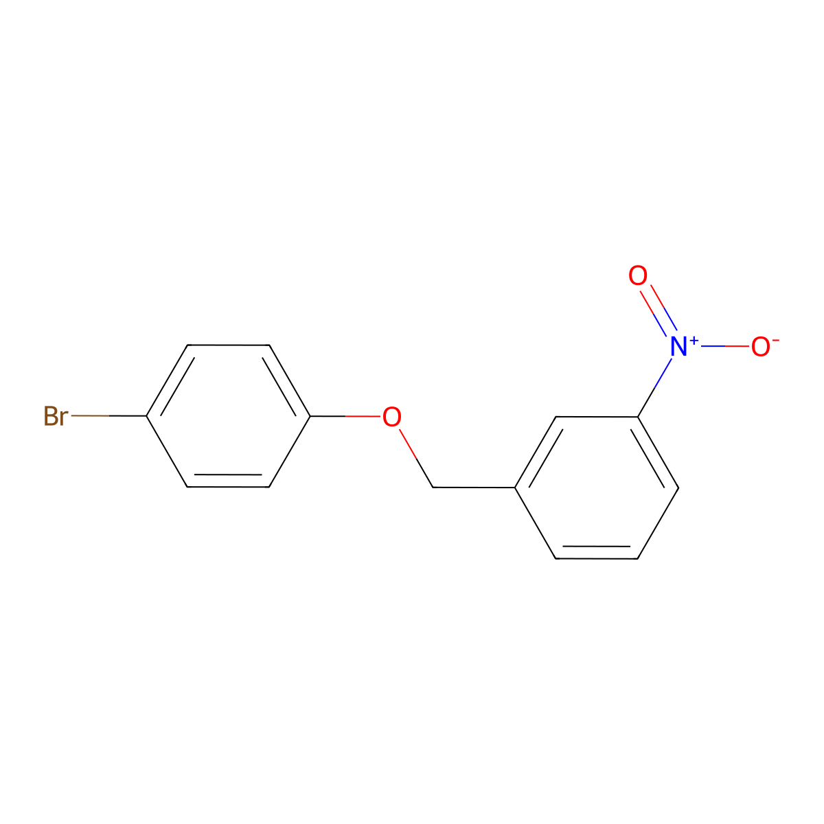 1-[(4-Bromophenoxy)methyl]-3-nitrobenzene molecular structure, CAS 694451-55-3