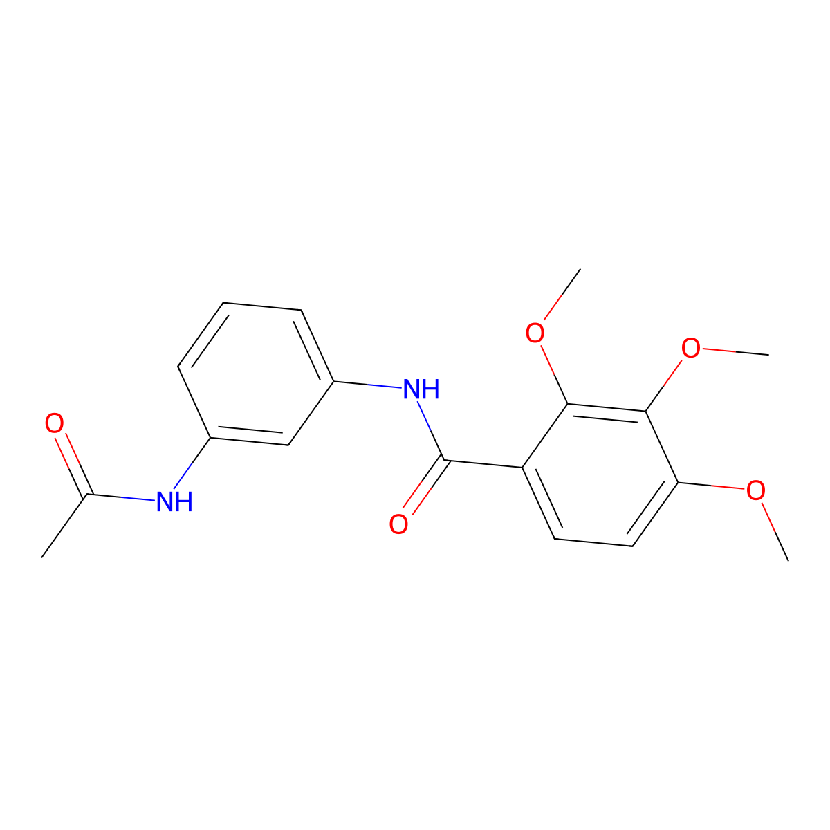 N-(3-acetamidophenyl)-2,3,4-trimethoxybenzamide molecular structure, CAS 694454-55-2