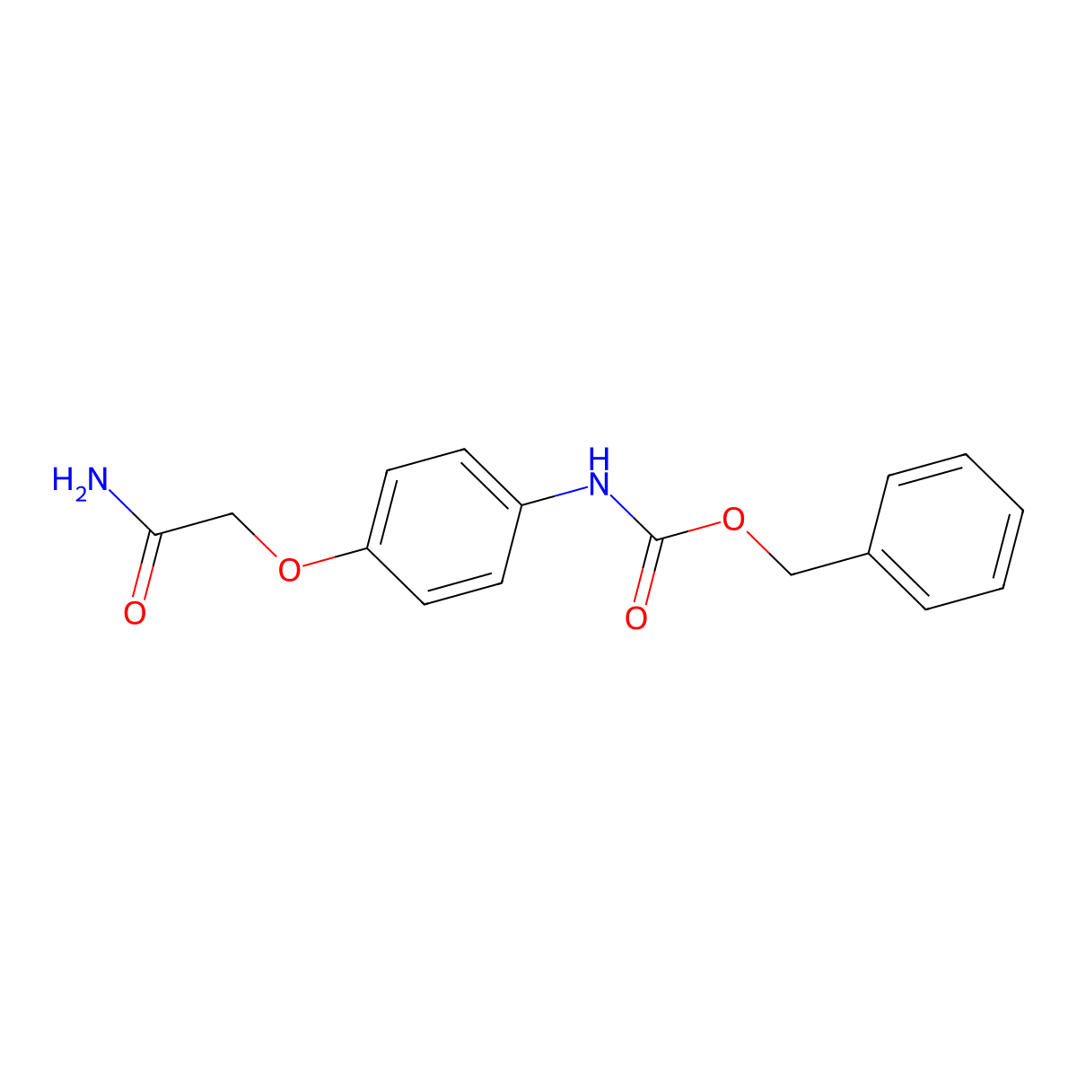 Benzyl [4-(2-amino-2-oxoethoxy)phenyl]carbamate molecular structure, CAS 694454-63-2