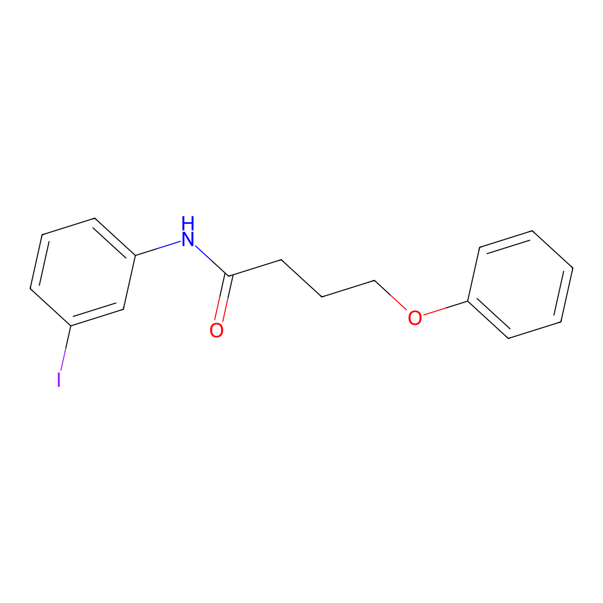 N-(3-iodophenyl)-4-phenoxybutanamide molecular structure, CAS 694454-88-1