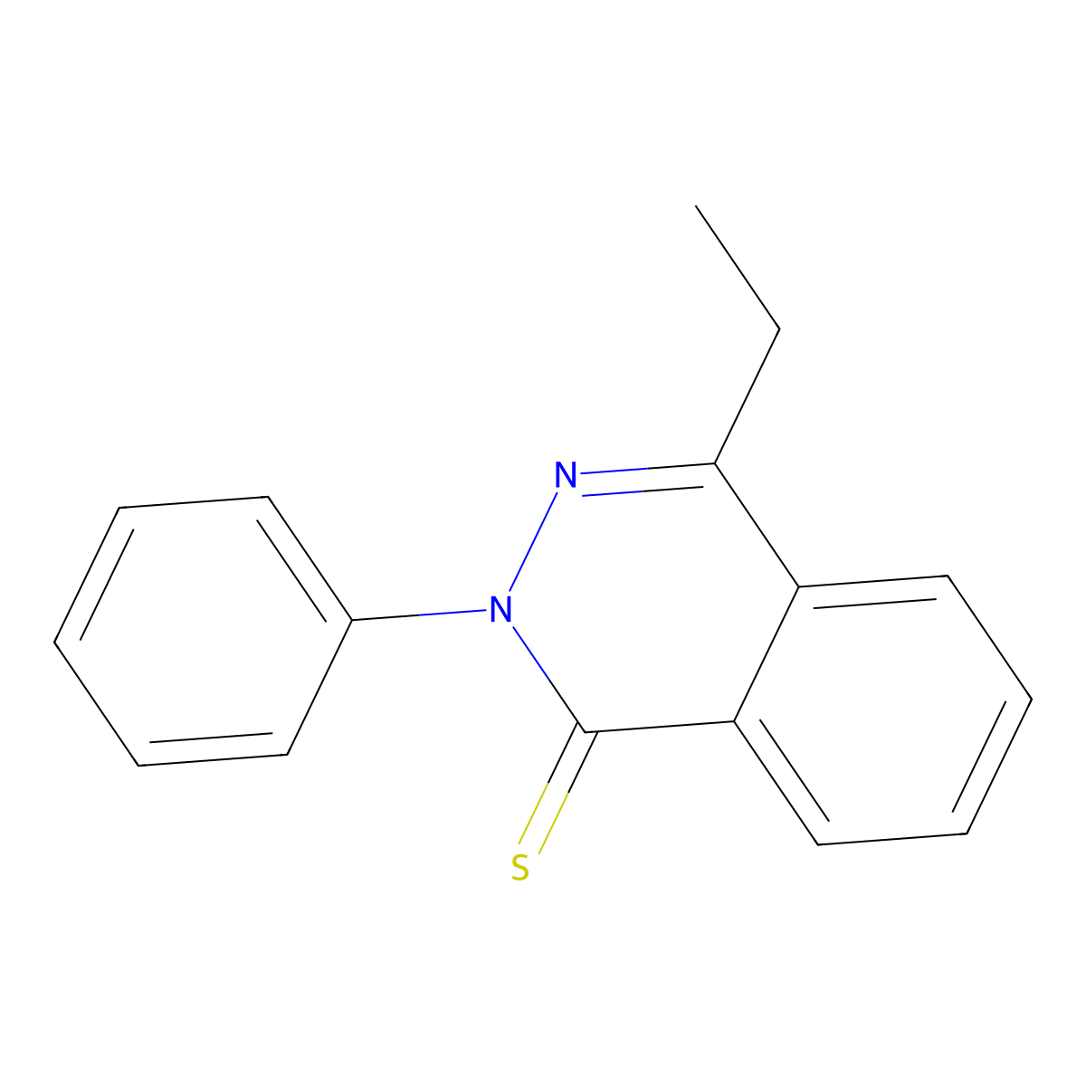 4-Ethyl-2-phenylphthalazine-1-thione molecular structure, CAS 694455-48-6