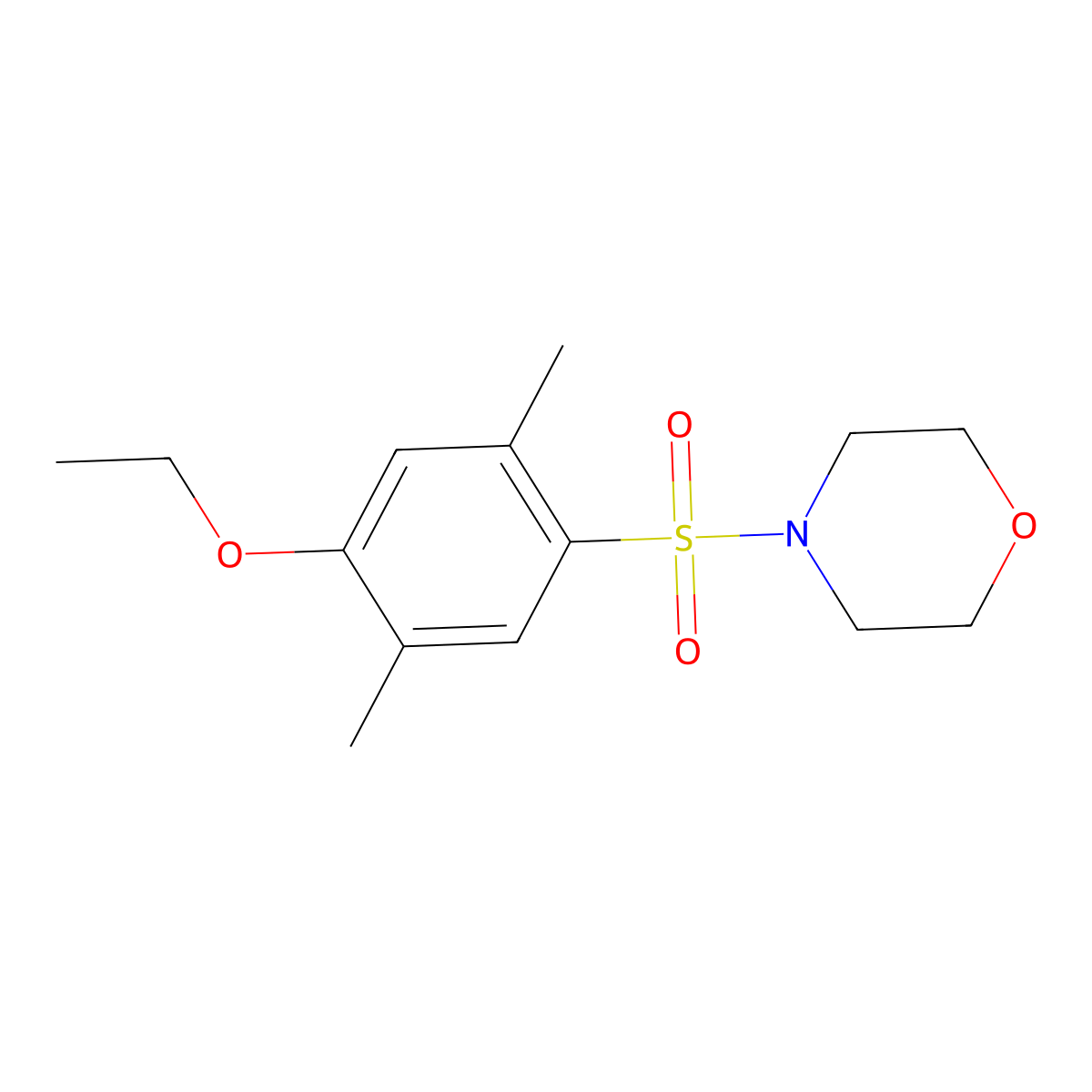 4-(4-Ethoxy-2,5-dimethylbenzenesulfonyl)morpholine molecular structure, CAS 694457-27-7