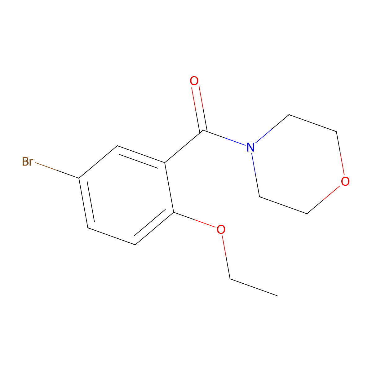 (5-Bromo-2-ethoxyphenyl)(morpholino)methanone molecular structure, CAS 694457-71-1