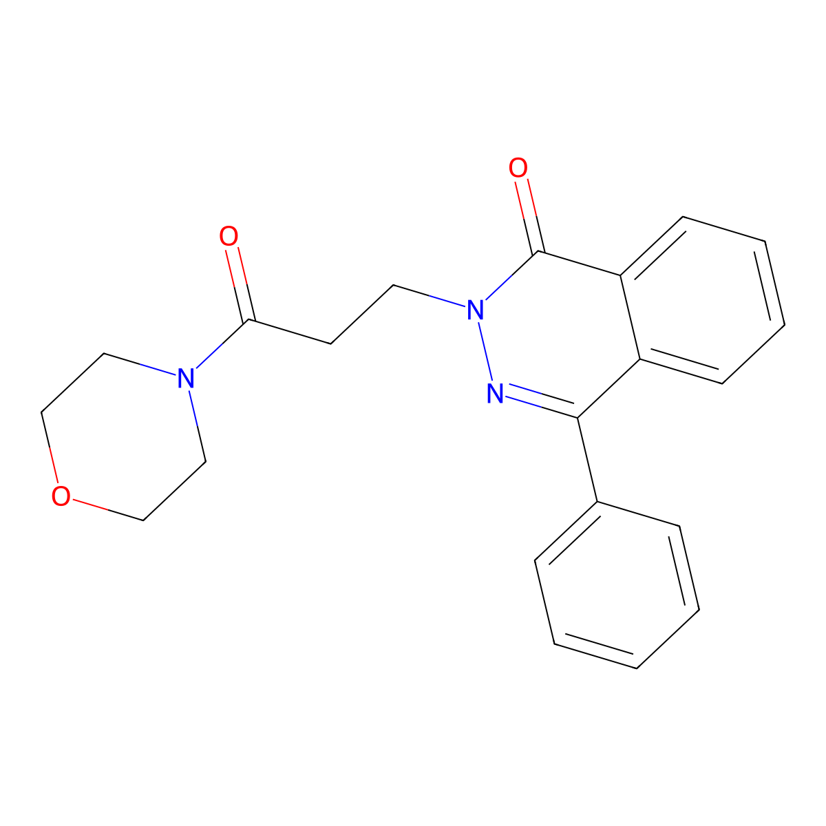 2-(3-Morpholin-4-yl-3-oxopropyl)-4-phenylphthalazin-1-one molecular structure, CAS 694459-80-8