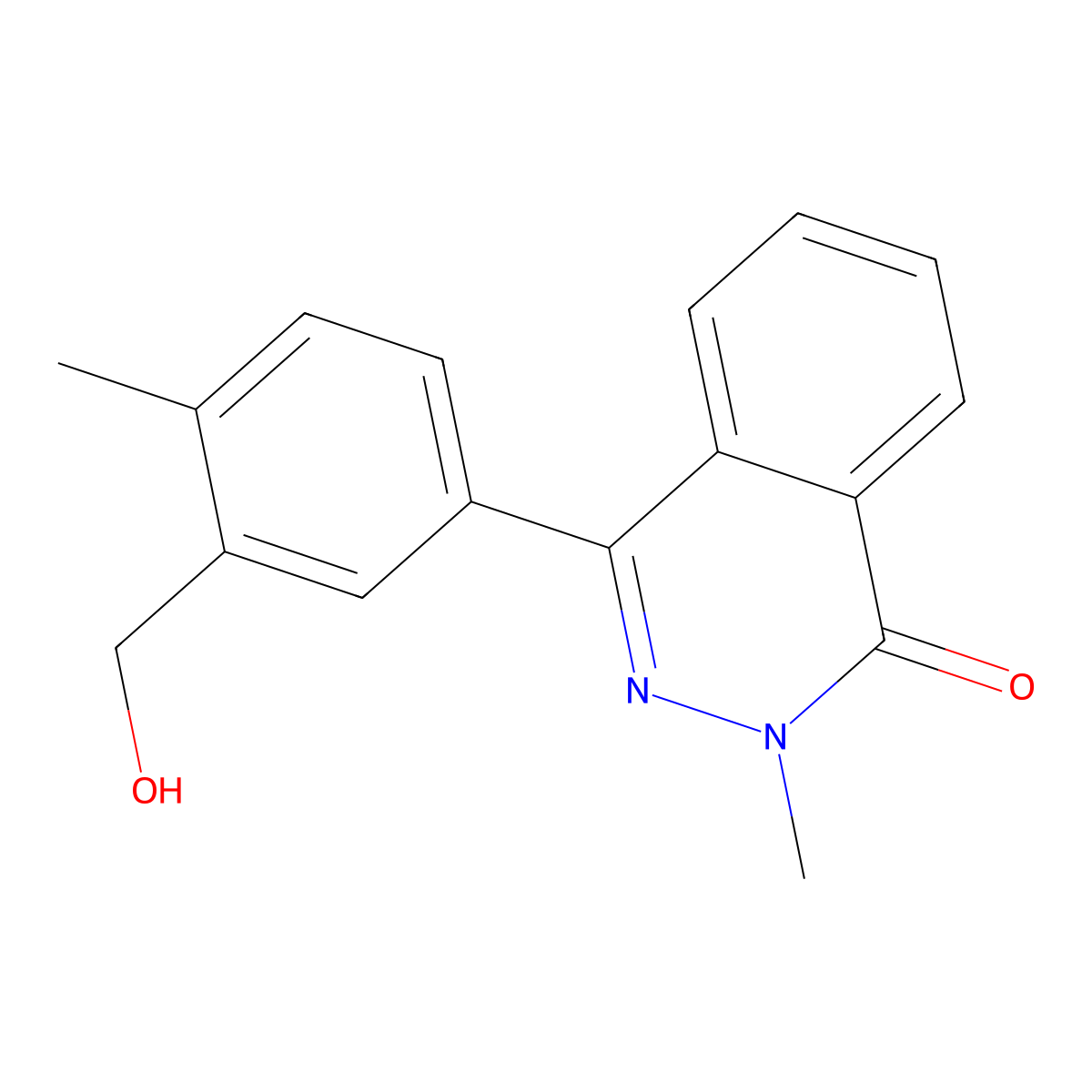4-[3-(Hydroxymethyl)-4-methylphenyl]-2-methylphthalazin-1-one molecular structure, CAS 694462-65-2