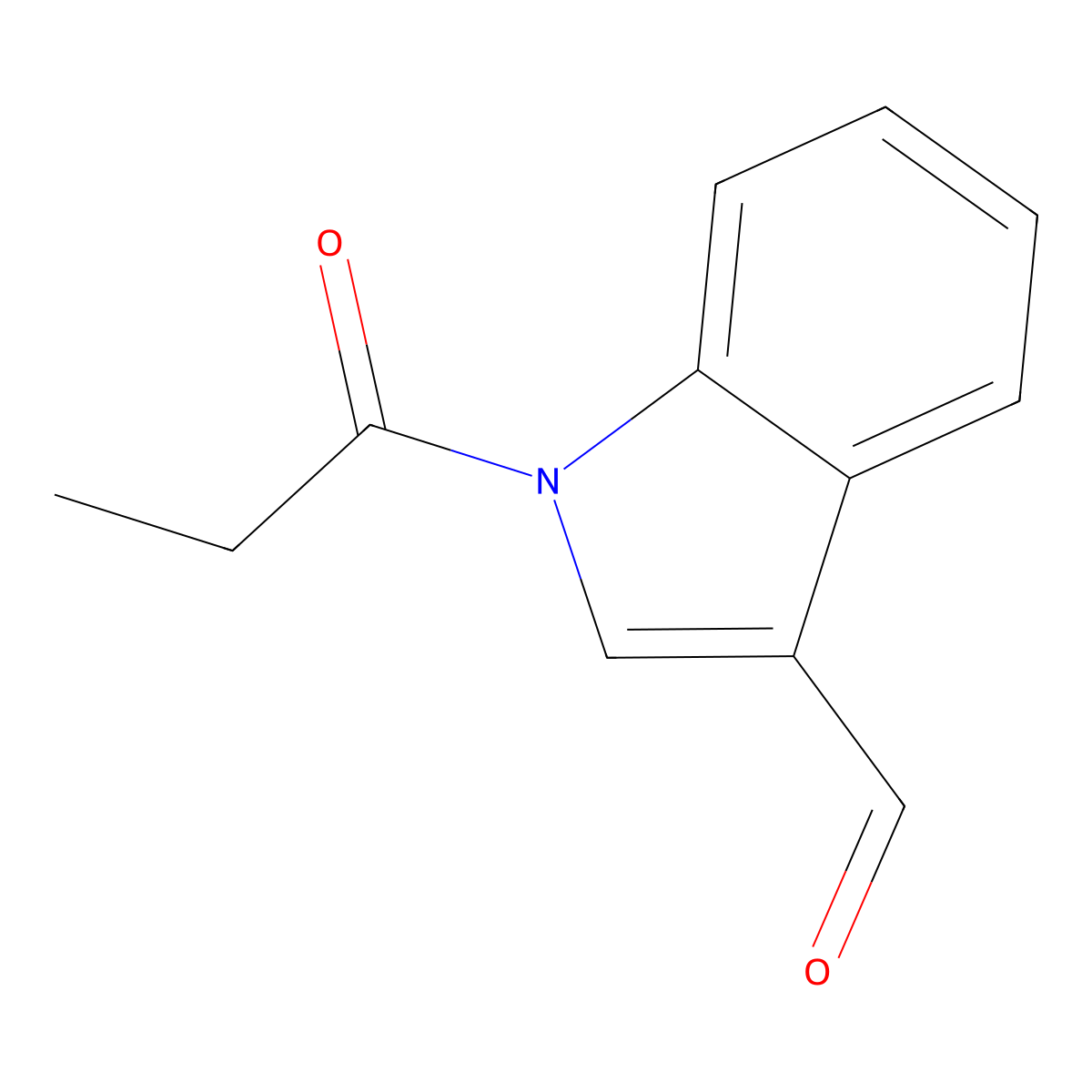 1-Propanoylindole-3-carbaldehyde molecular structure, CAS 694467-19-1