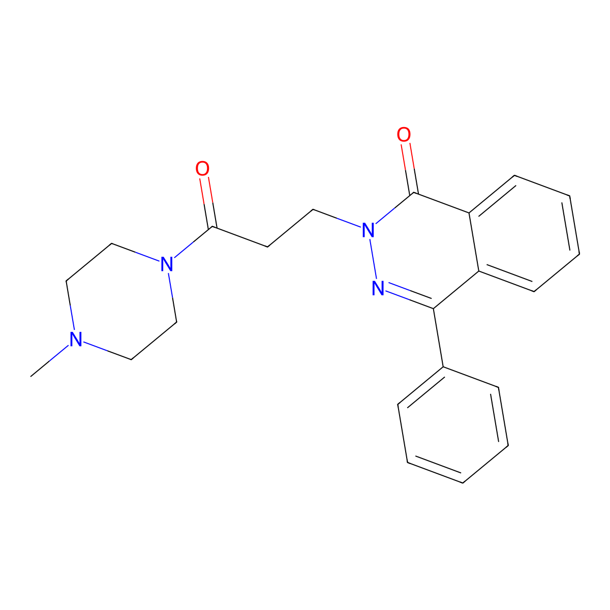 2-[3-(4-Methylpiperazin-1-yl)-3-oxopropyl]-4-phenylphthalazin-1-one molecular structure, CAS 694467-85-1