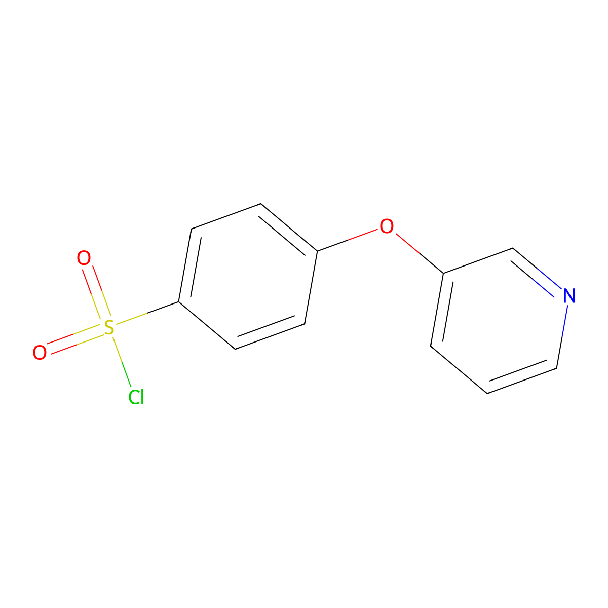 4-(Pyridin-3-yloxy)benzene-1-sulfonyl chloride molecular structure, CAS 694471-97-1