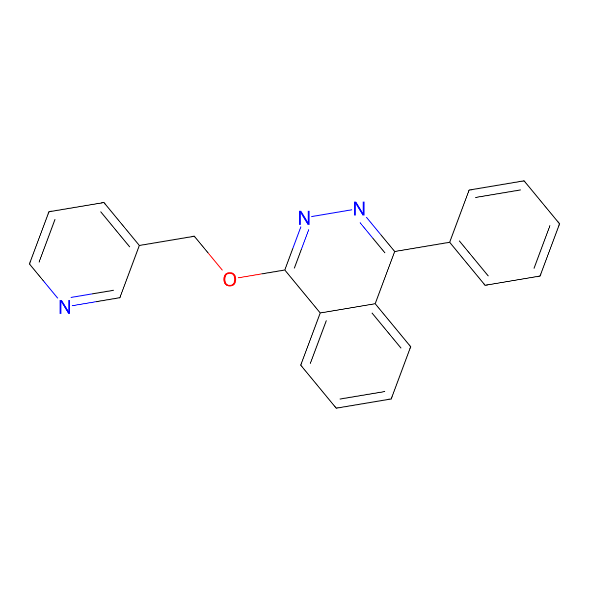 1-Phenyl-4-(pyridin-3-ylmethoxy)phthalazine molecular structure, CAS 694474-37-8