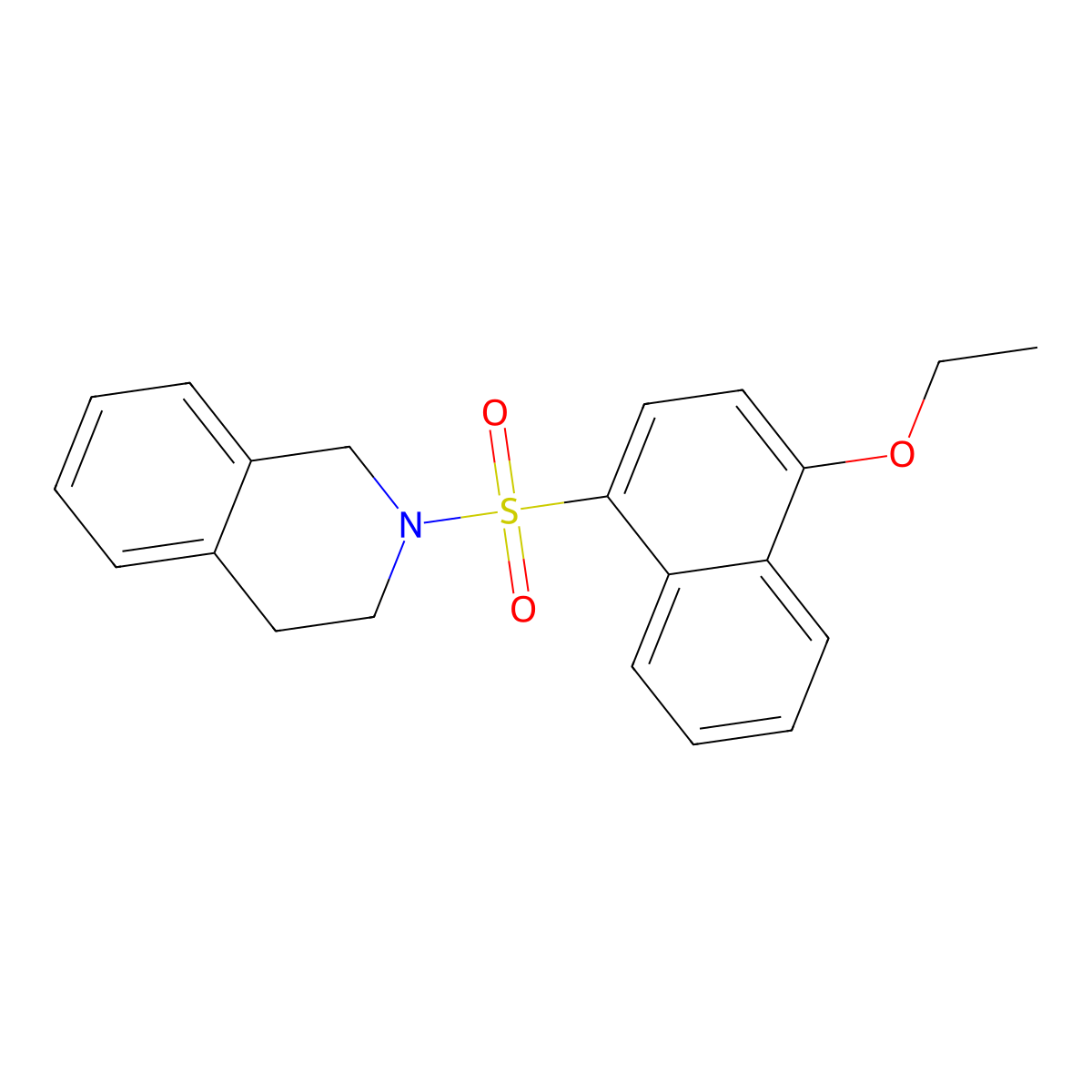 2-[(4-Ethoxynaphthalen-1-yl)sulfonyl]-1,2,3,4-tetrahydroisoquinoline molecular structure, CAS 694474-39-0