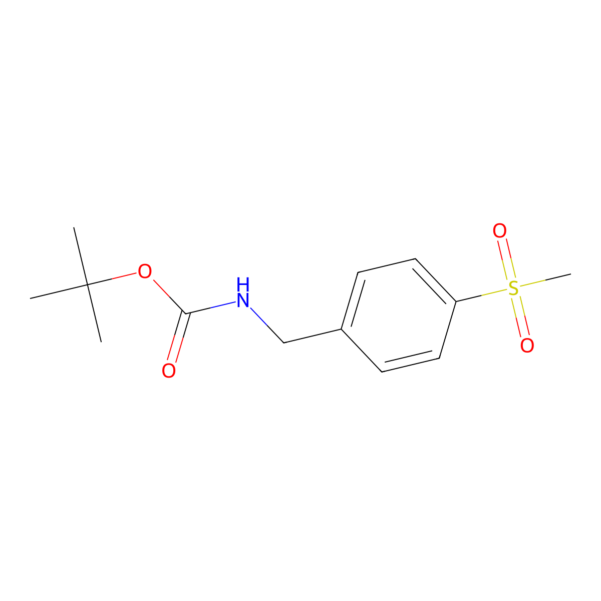 N-Boc-4-(methylsulfonyl)benzylamine molecular structure, CAS 694480-96-1