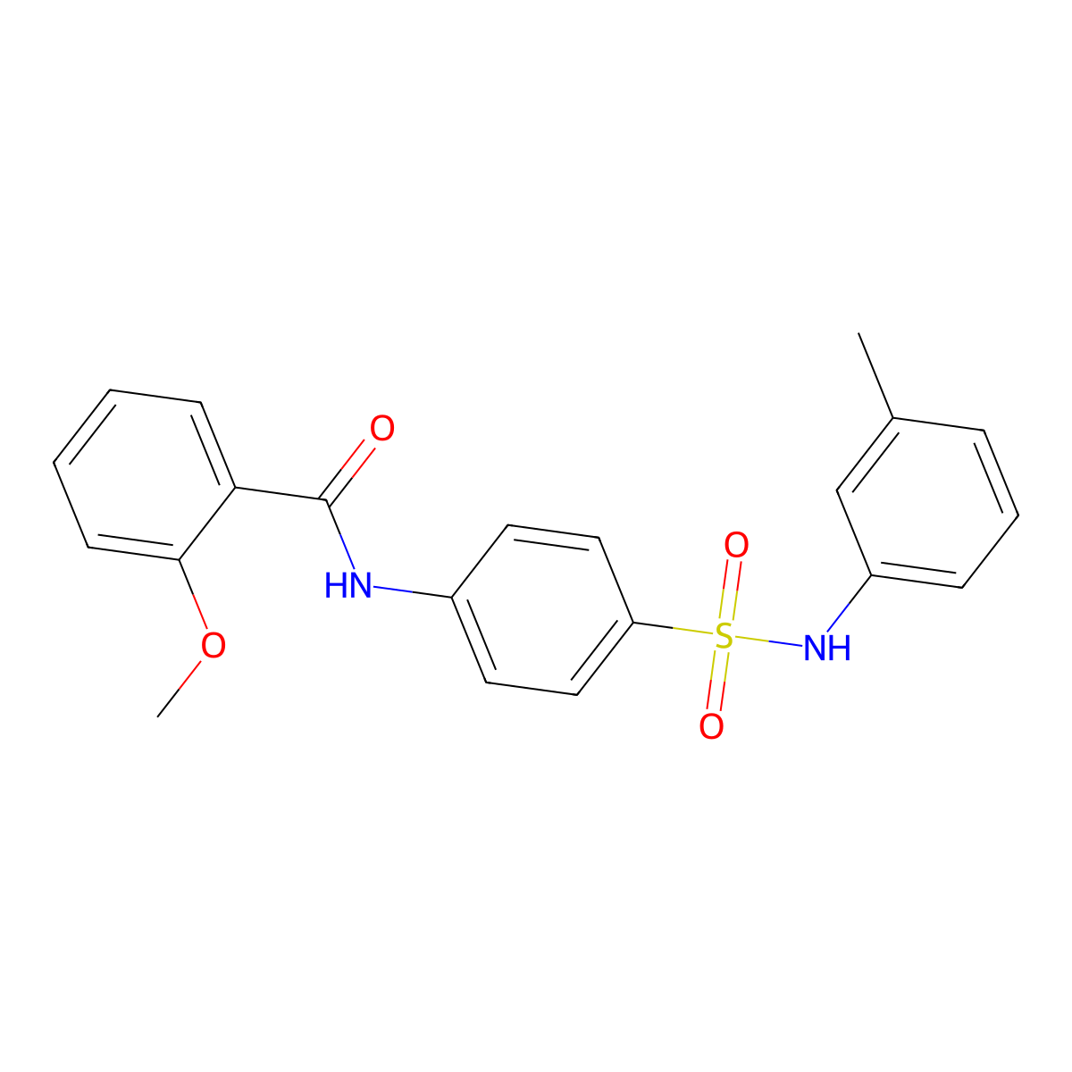 2-methoxy-N-[4-[(3-methylphenyl)sulfamoyl]phenyl]benzamide molecular structure, CAS 694485-84-2