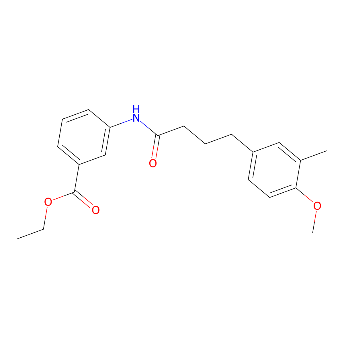 Ethyl 3-{[4-(4-methoxy-3-methylphenyl)butanoyl]amino}benzoate molecular structure, CAS 694486-69-6