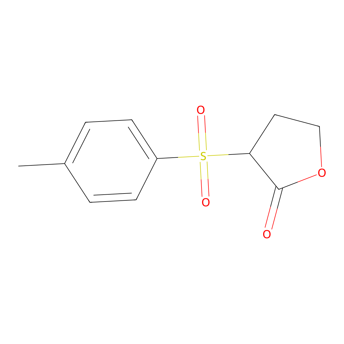 3-(4-Methylphenyl)sulfonyloxolan-2-one molecular structure, CAS 694488-09-0