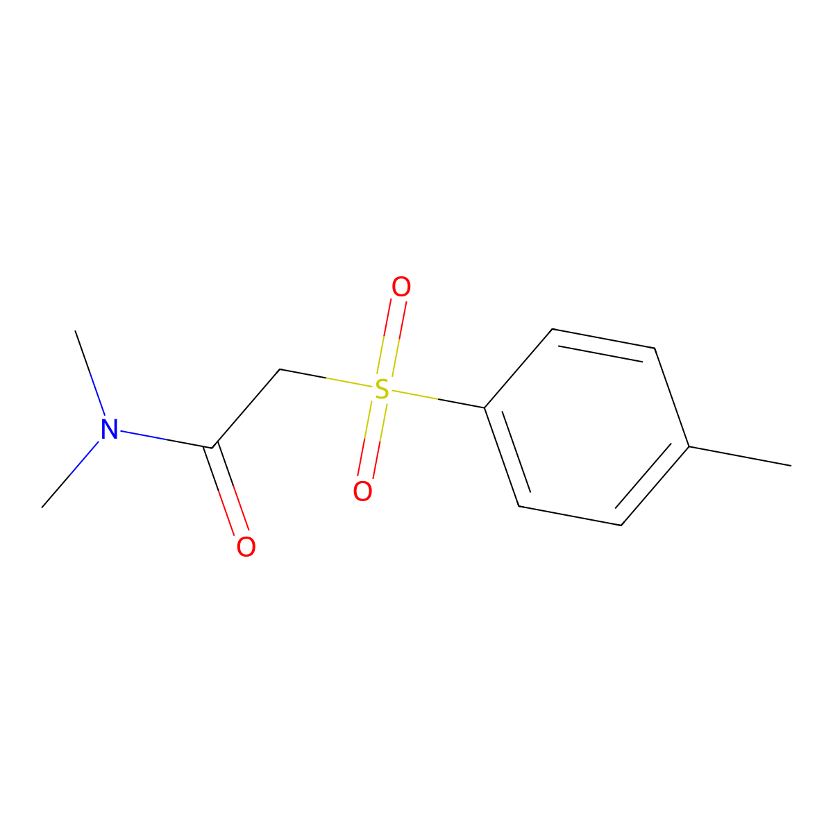 N,N-dimethyl-2-[(4-methylphenyl)sulfonyl]acetamide molecular structure, CAS 694488-67-0