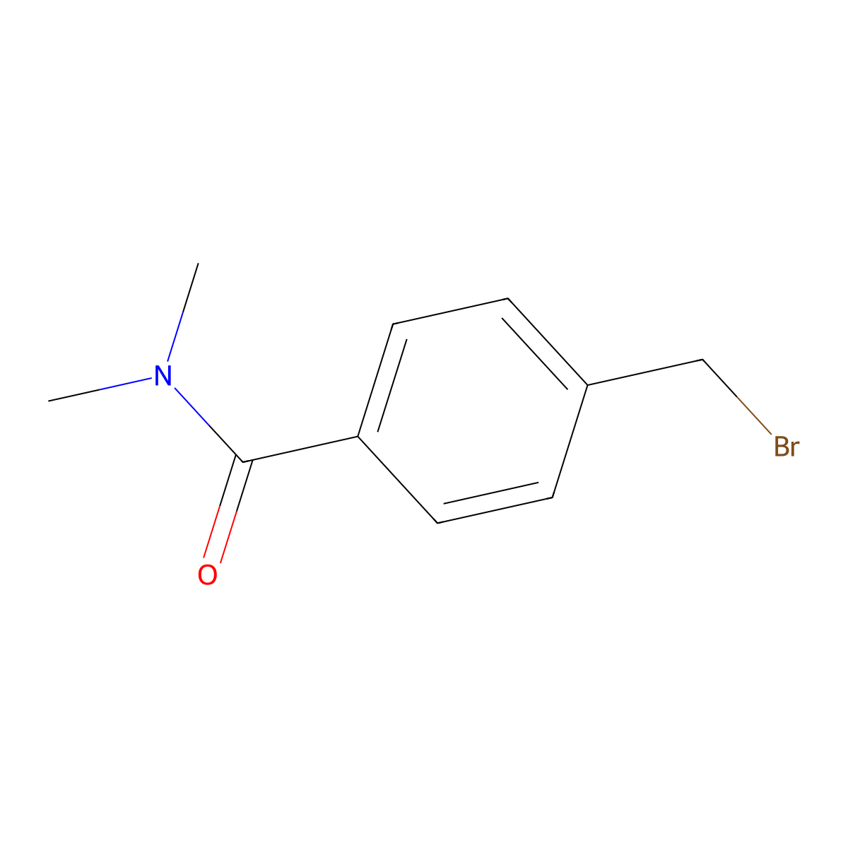 4-(bromomethyl)-N,N-dimethylbenzamide molecular structure, CAS 69449-20-3