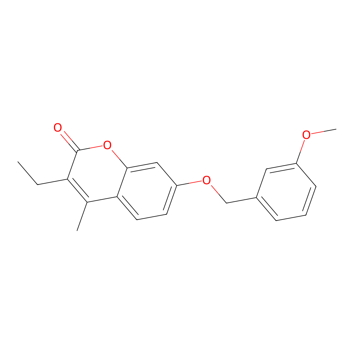 3-ethyl-7-[(3-methoxybenzyl)oxy]-4-methyl-2H-chromen-2-one molecular structure, CAS 694498-06-1
