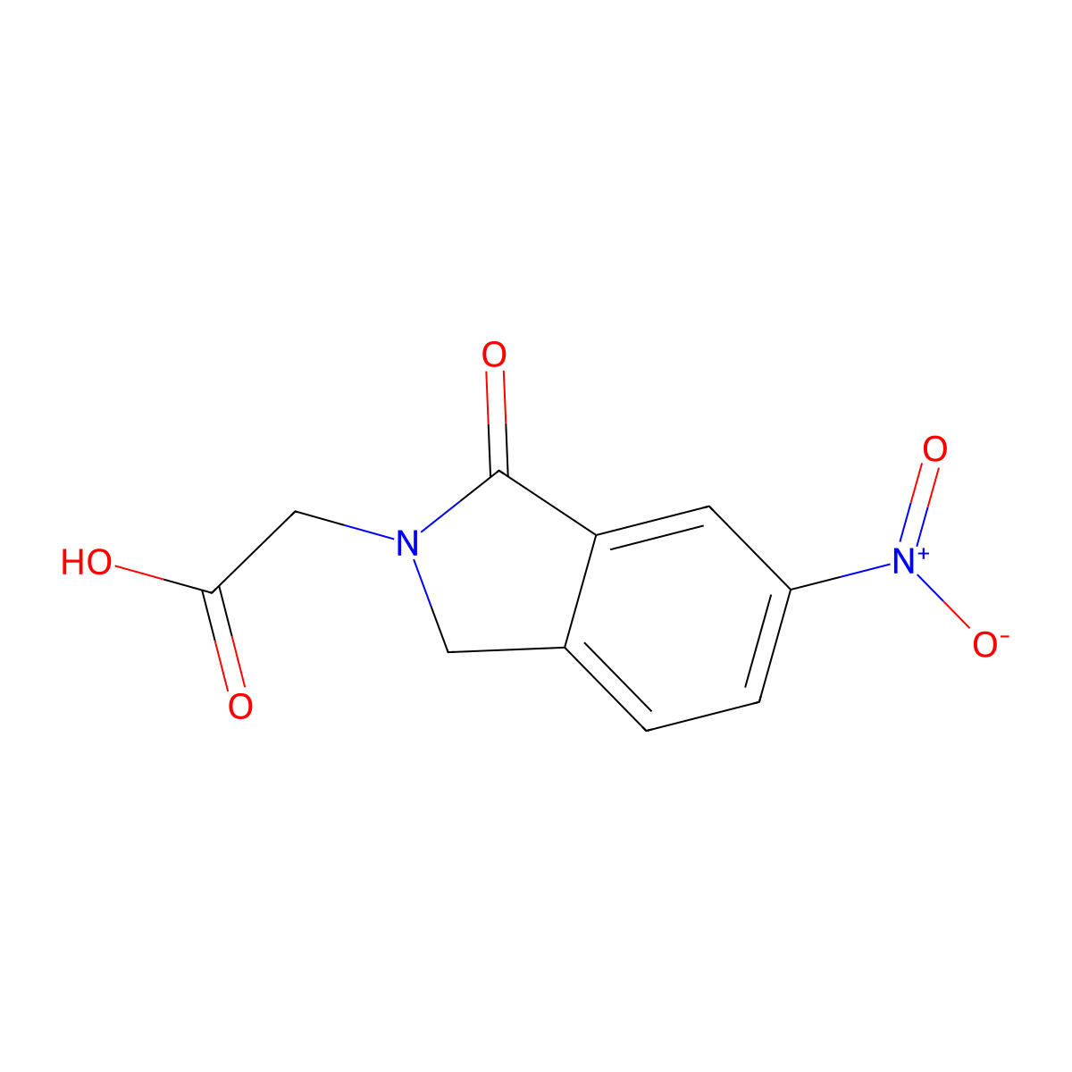 2-(6-Nitro-1-oxoisoindolin-2-yl)acetic acid molecular structure, CAS 694499-69-9