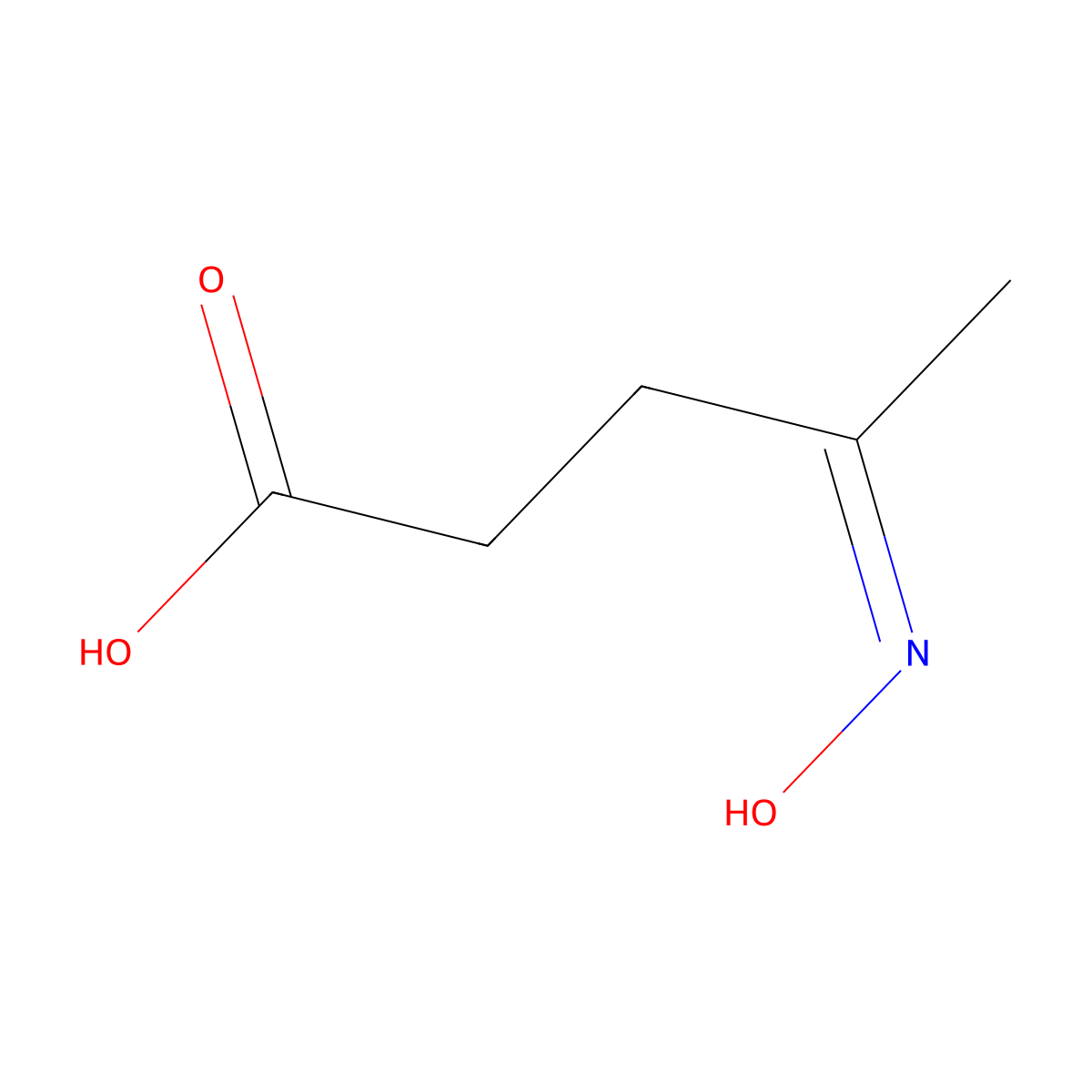 4-(Hydroxyimino)pentanoic acid molecular structure, CAS 6945-36-4