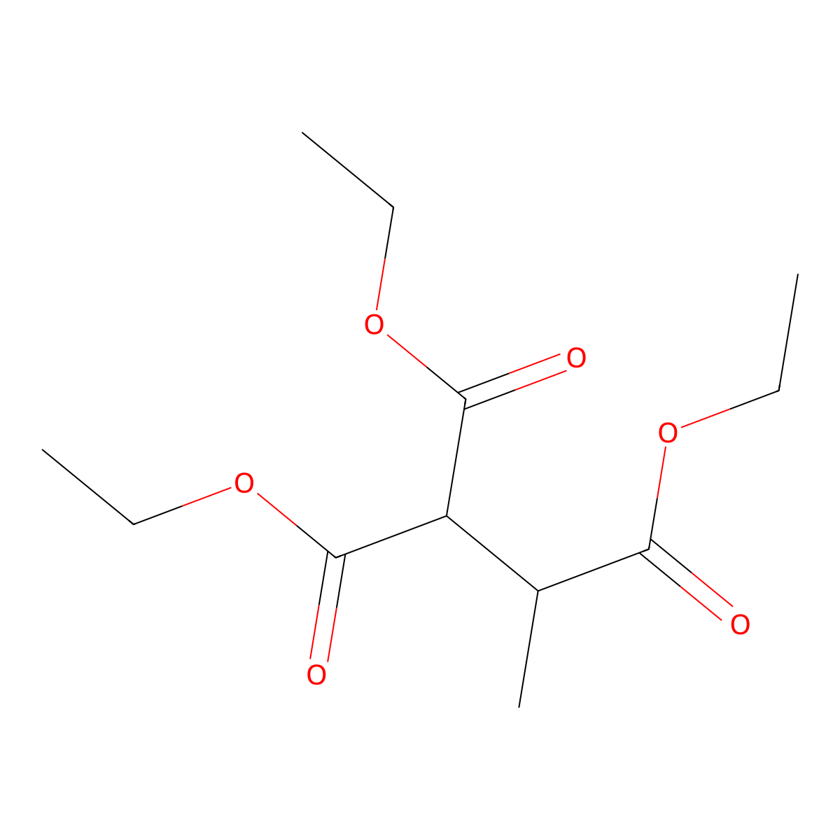 Triethyl propane-1,1,2-tricarboxylate molecular structure, CAS 6945-45-5