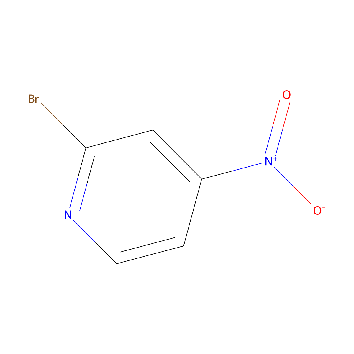 2-Bromo-4-nitropyridine molecular structure, CAS 6945-67-1