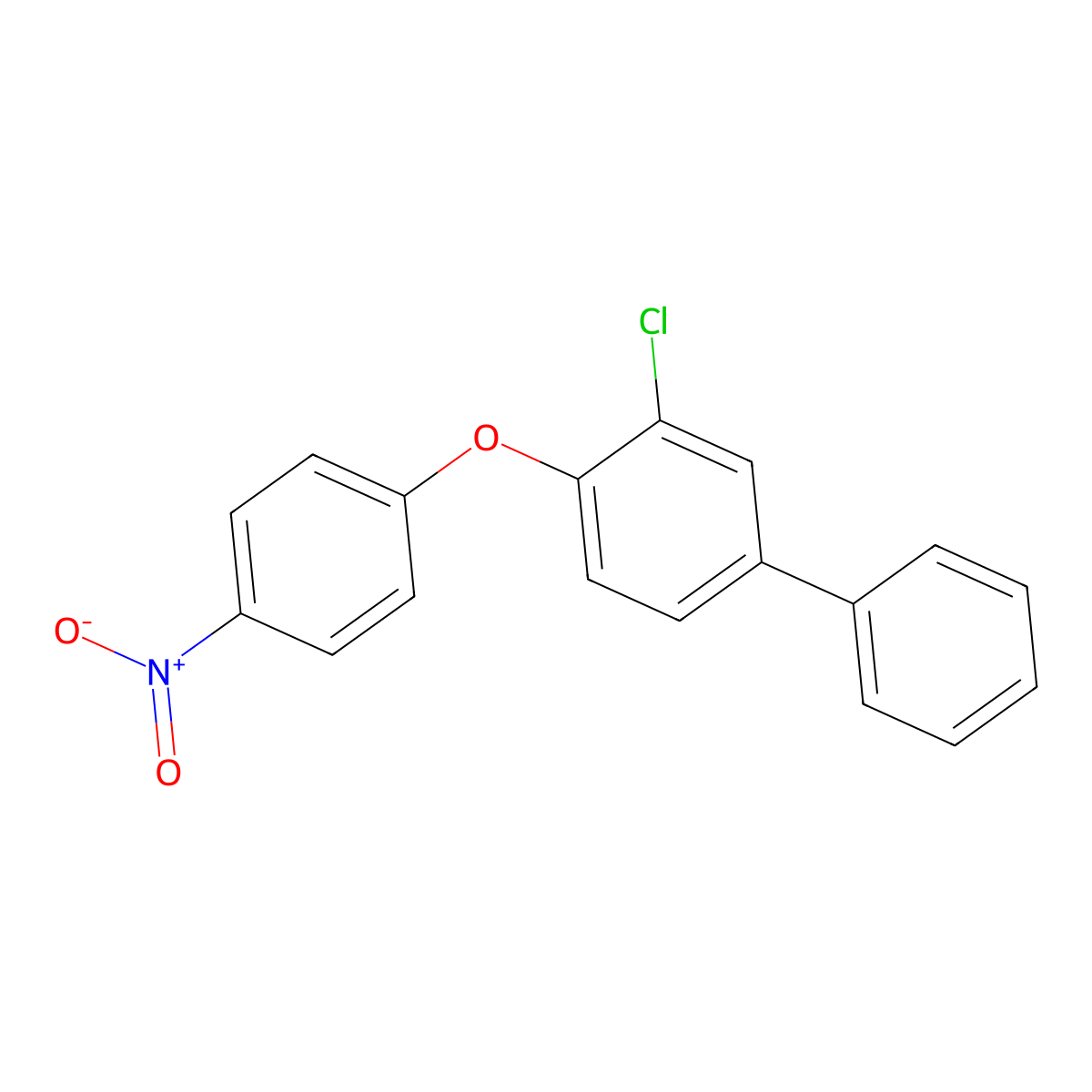 3-Chloro-4-(4-nitrophenoxy)biphenyl molecular structure, CAS 6945-85-3