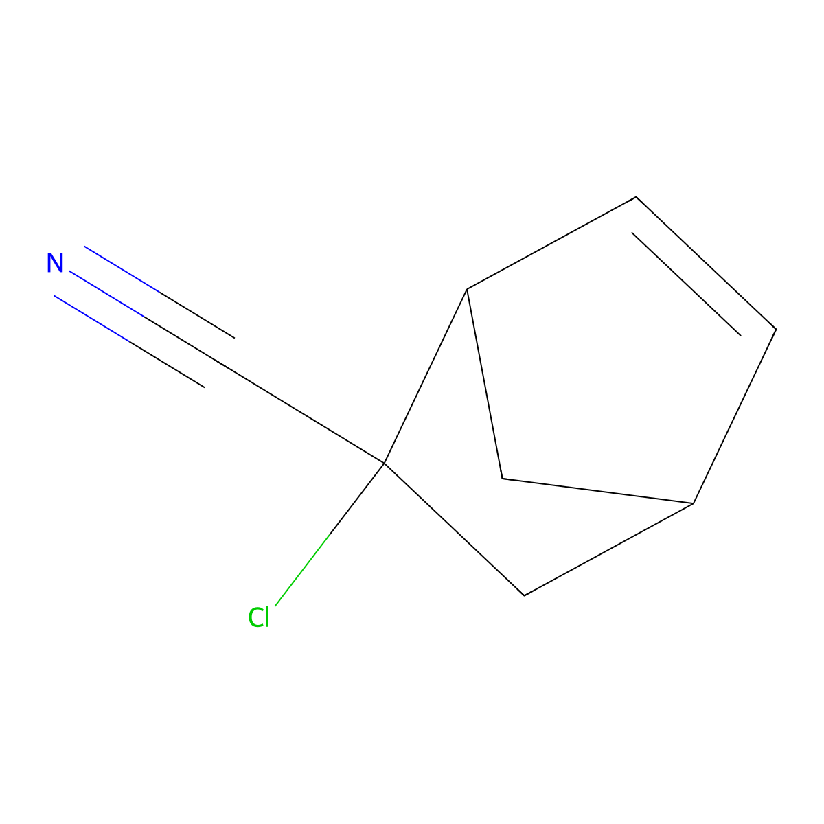 2-Chlorobicyclo[2.2.1]hept-5-ene-2-carbonitrile molecular structure, CAS 6945-87-5