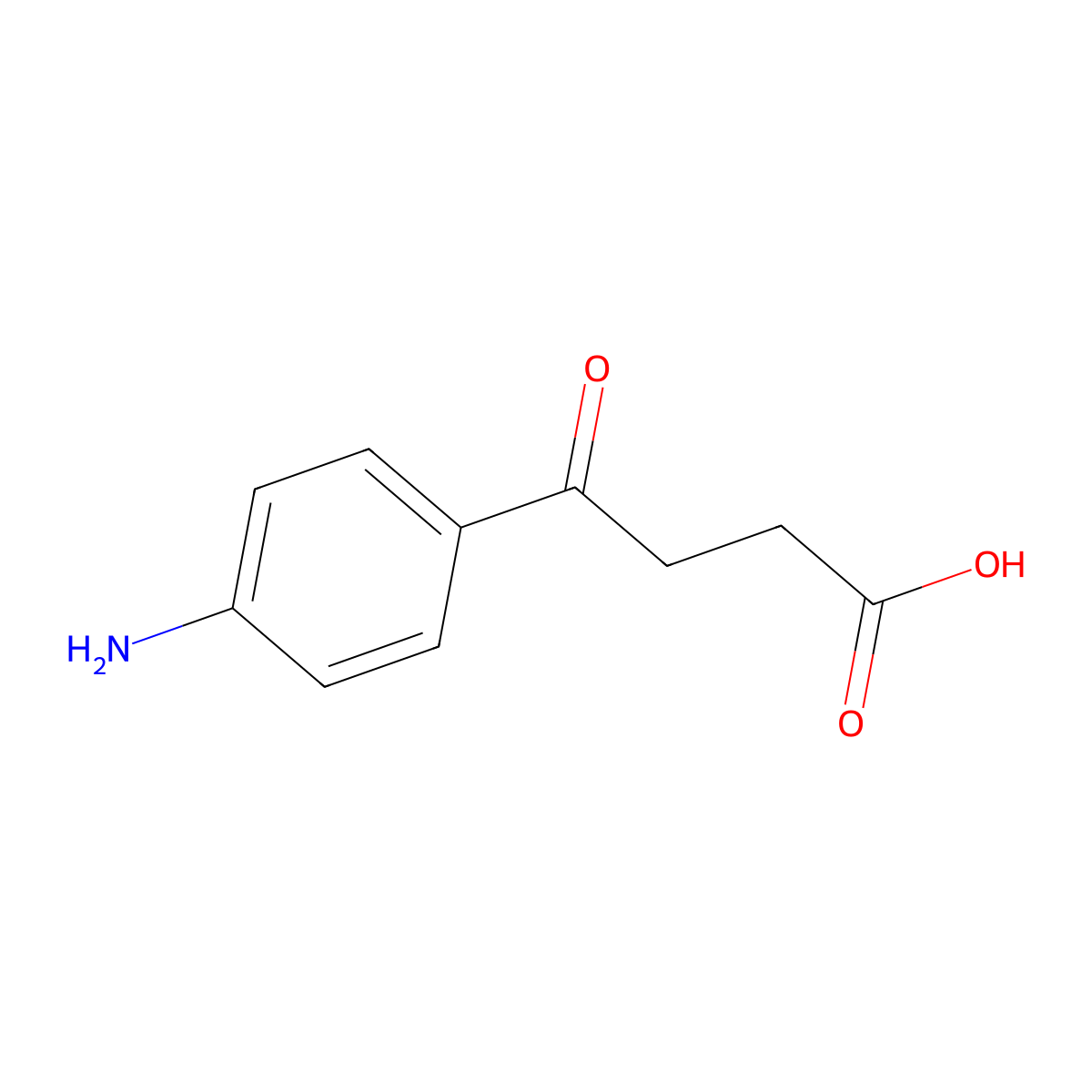 4-(4-Aminophenyl)-4-oxobutanoic acid molecular structure, CAS 6945-94-4