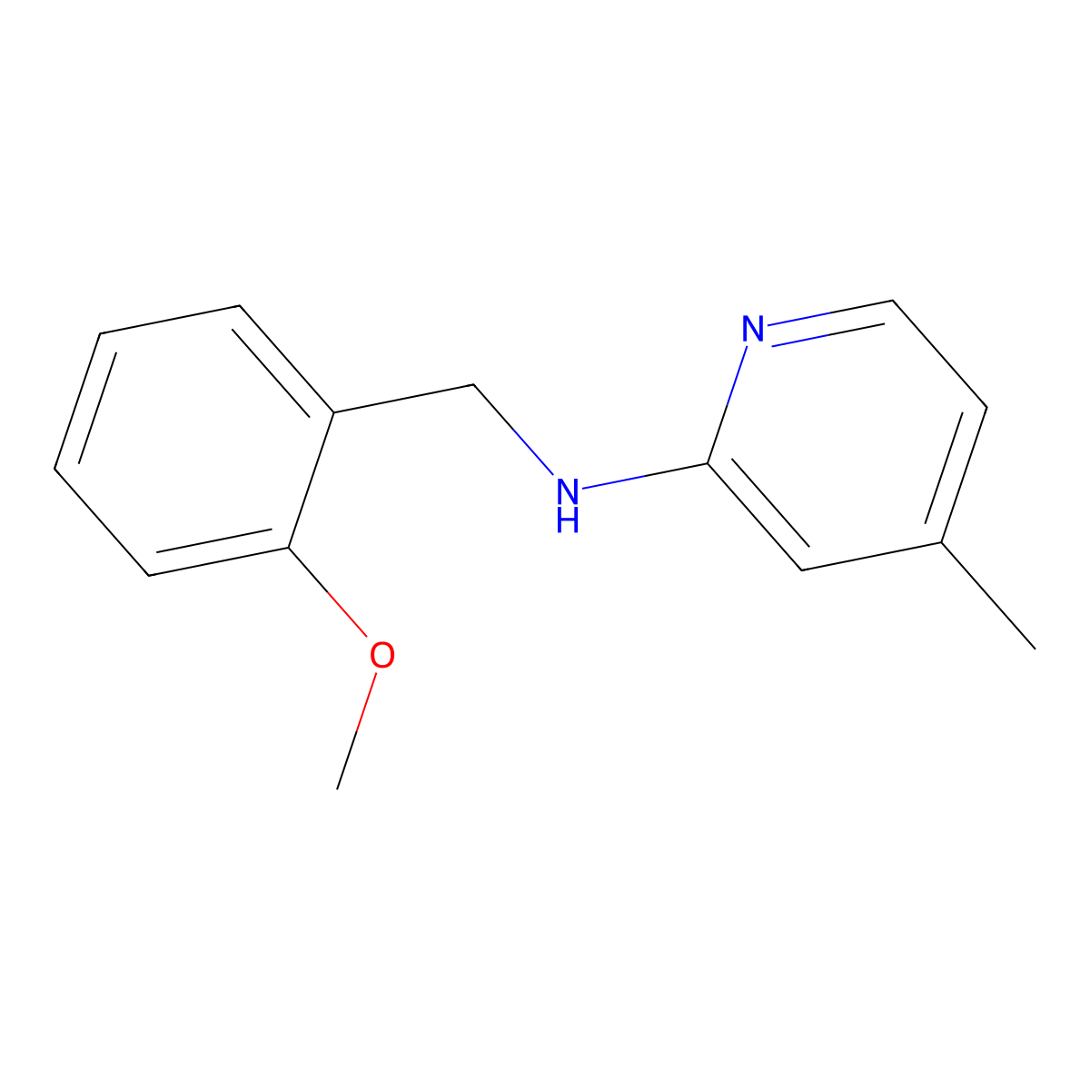 (2-Methoxy-benzyl)-(4-methyl-pyridin-2-yl)-amine molecular structure, CAS 694506-95-1
