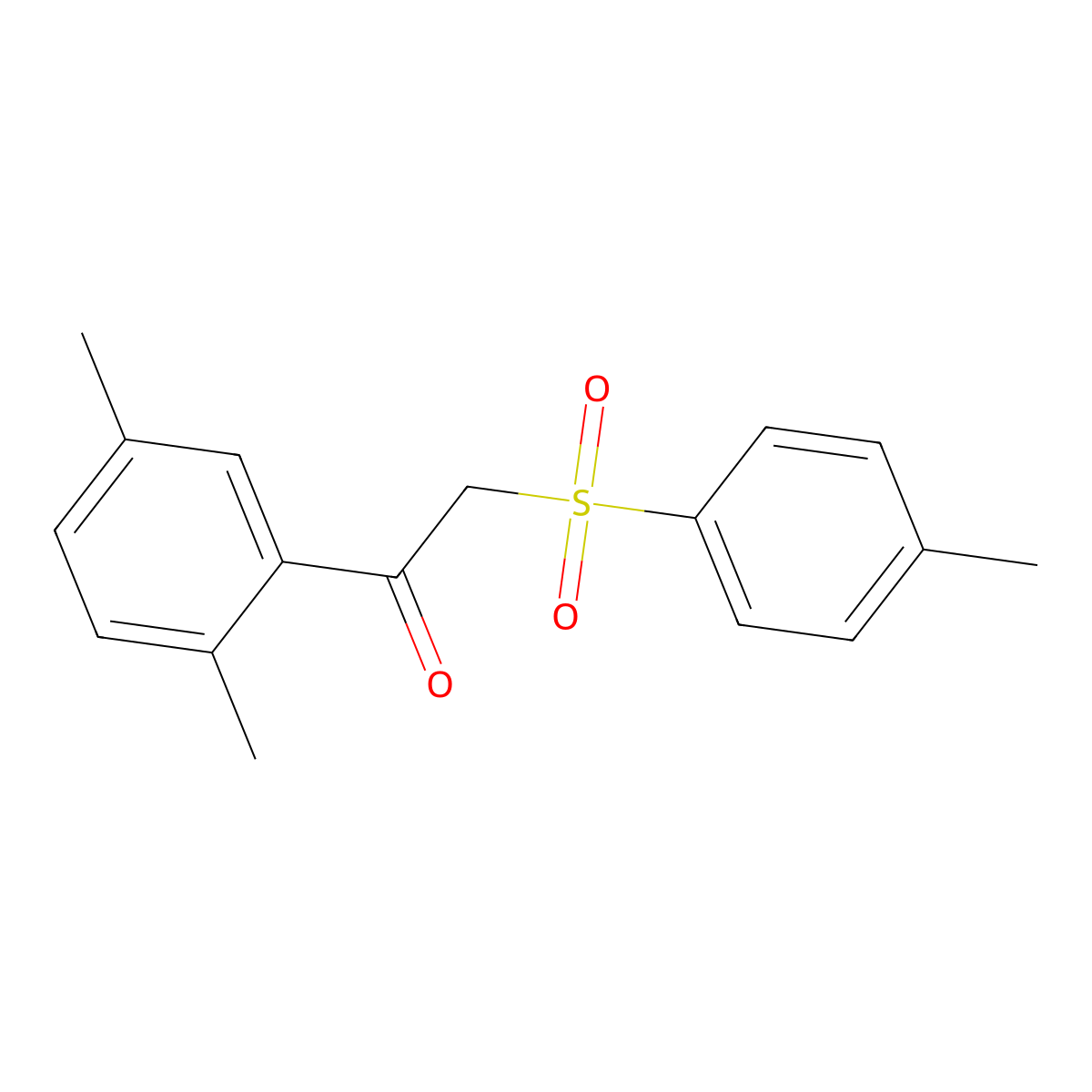 1-(2,5-Dimethylphenyl)-2-[(4-methylphenyl)sulfonyl]ethanone molecular structure, CAS 694507-90-9