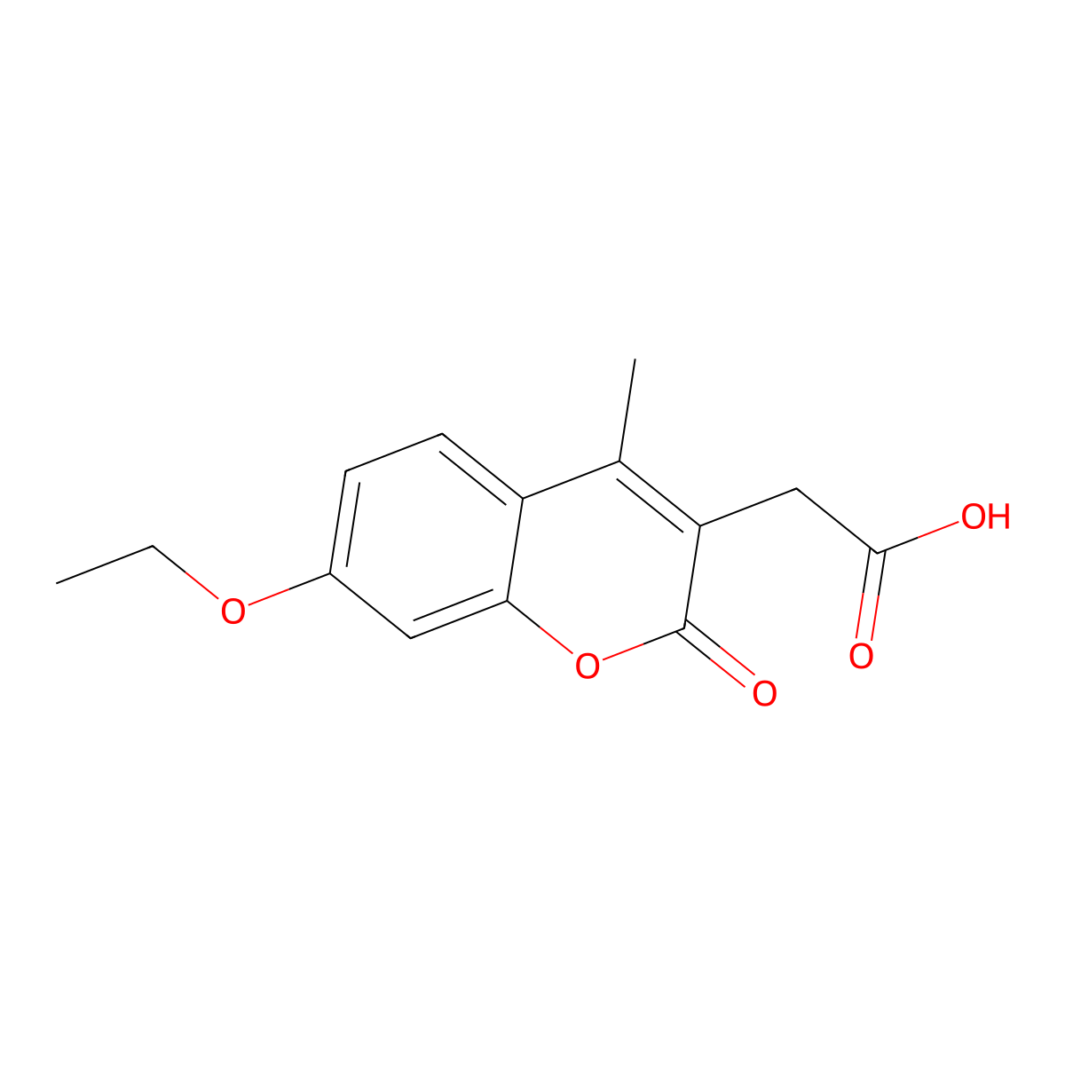 (7-ethoxy-4-methyl-2-oxo-2H-chromen-3-yl)acetic acid molecular structure, CAS 694515-01-0